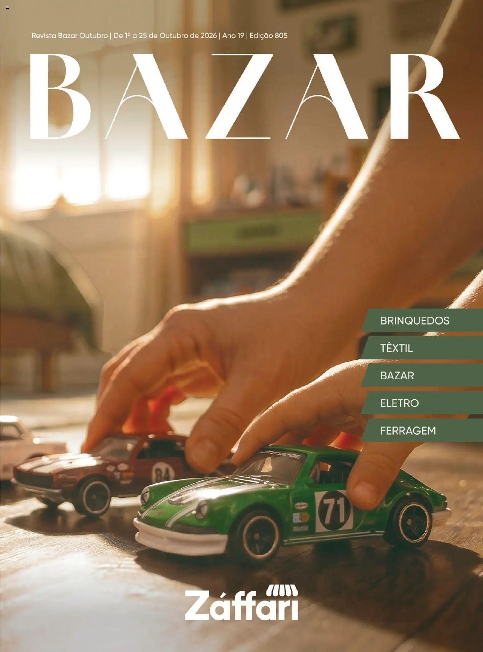 Pré-Visualização do folheto "Zaffari ofertas Bazar Outubro" da loja Zaffari válido a partir de 01/10/2026 - Brinquedos, Revista