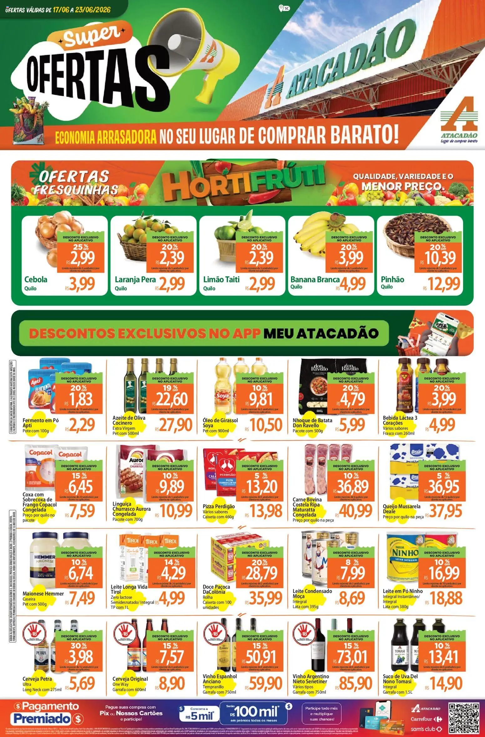 Pré-Visualização do folheto "Atacadão ofertas - SC" da loja Atacadão válido a partir de 17/06/2026
