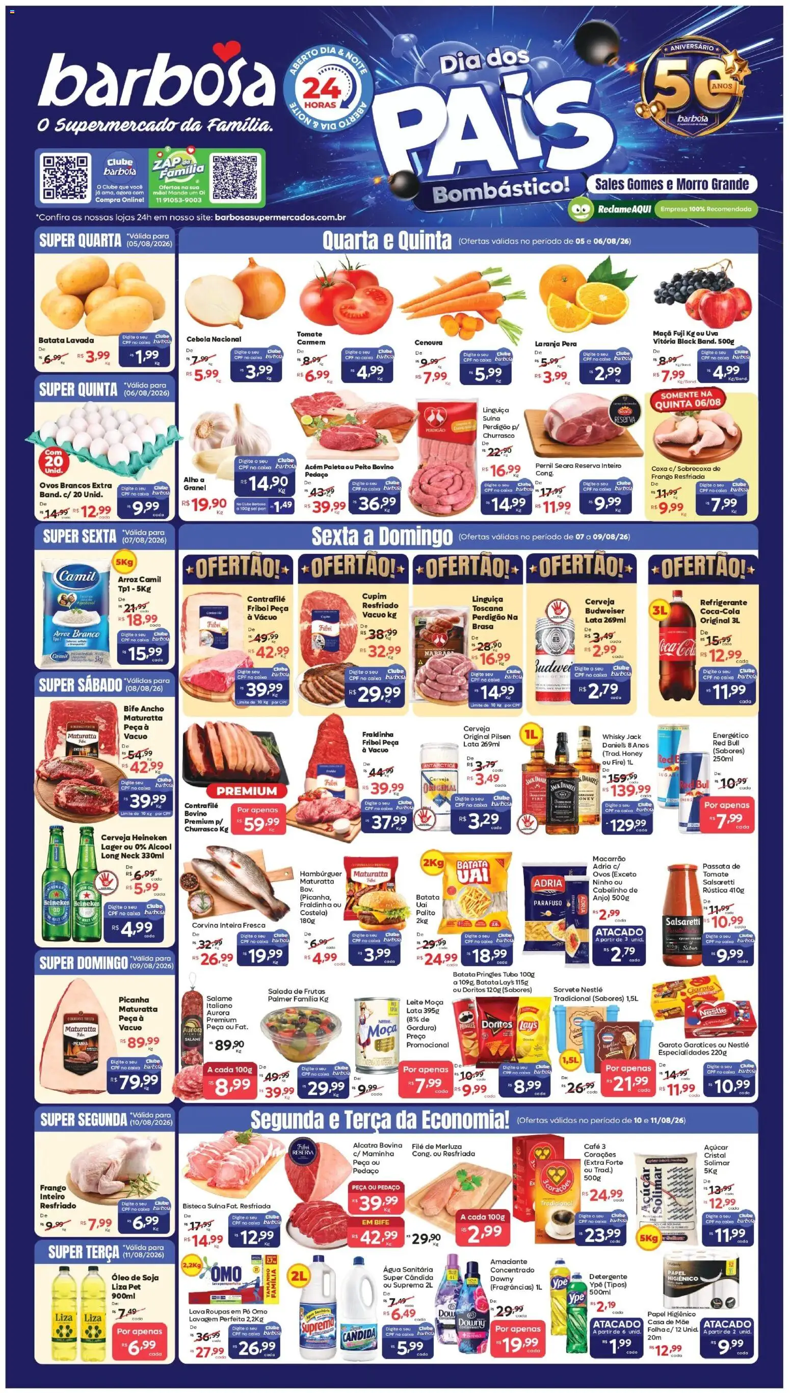 Pré-Visualização do folheto "Barbosa Supermercados - Ofertas da semana" da loja Barbosa Supermercados válido a partir de 05/08/2026