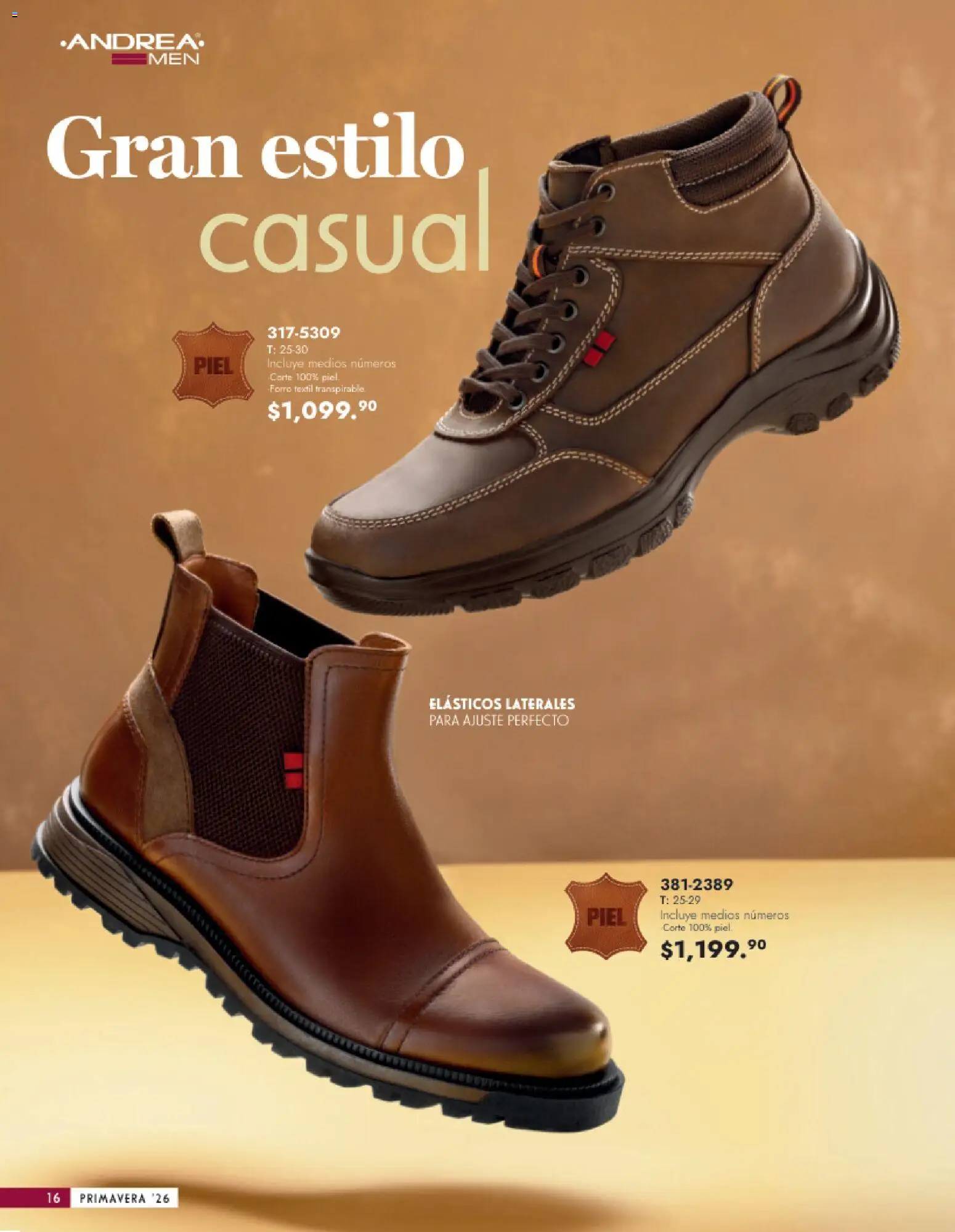 Vista previa las ofertas de la tienda Andrea - Catálogo Calzado Caballero desde el 25/01/2026 