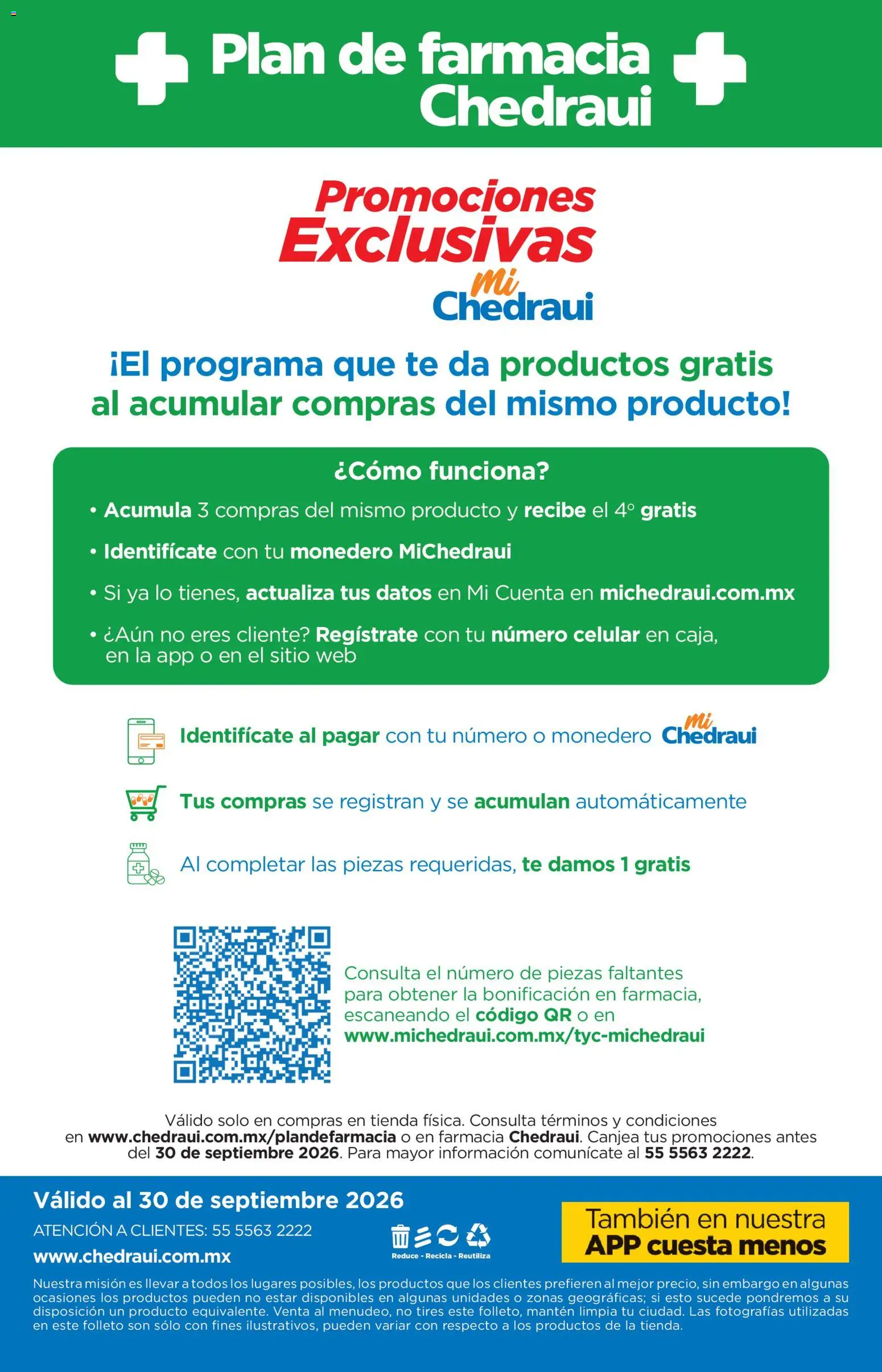 Vista previa las ofertas de la tienda Chedraui - Chedraui folleto Plan de farmacia desde el 01/07/2026 