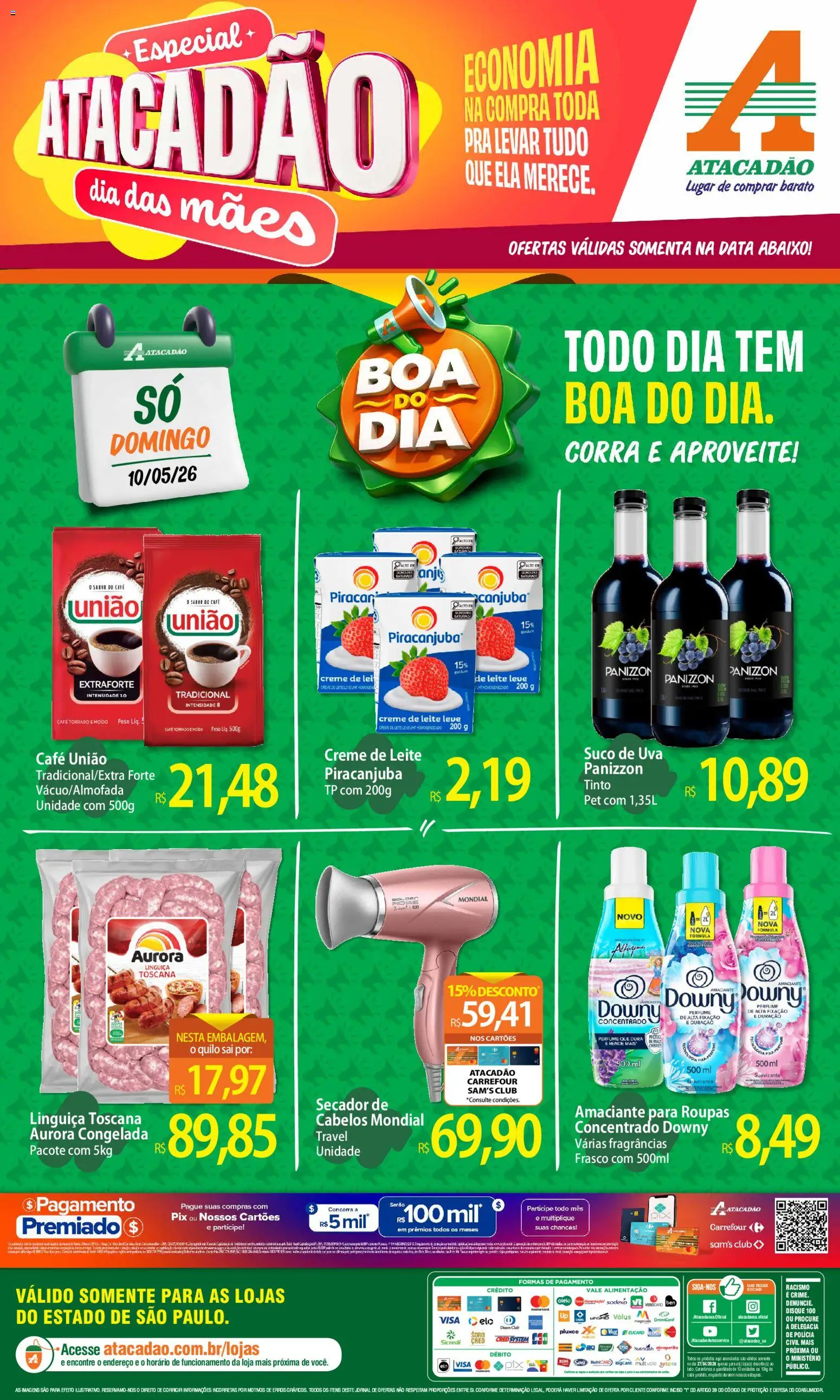 Pré-Visualização do folheto "Atacadão ofertas - SP" da loja Atacadão válido a partir de 10/05/2026