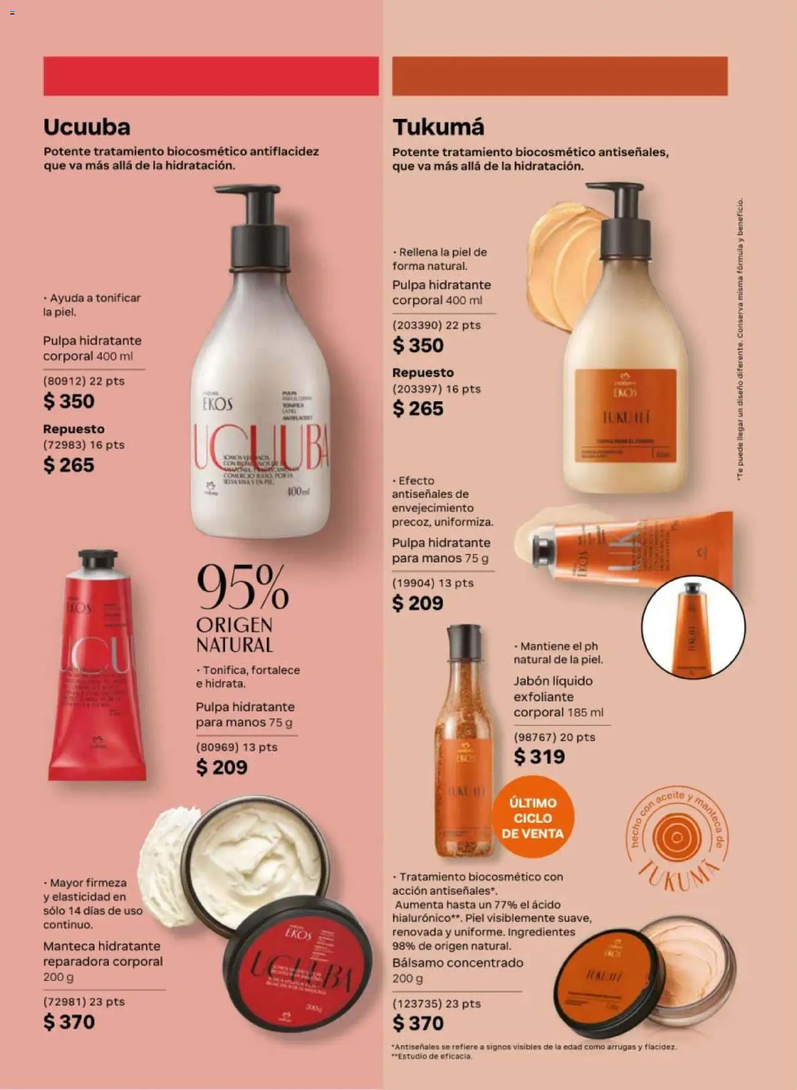 Vista previa las ofertas de la tienda Natura - Natura campaña 6 2026 desde el 02/04/2026 - Aceite, Jabón, Ingredientes, Exfoliante, Jabón líquido, Bálsamo