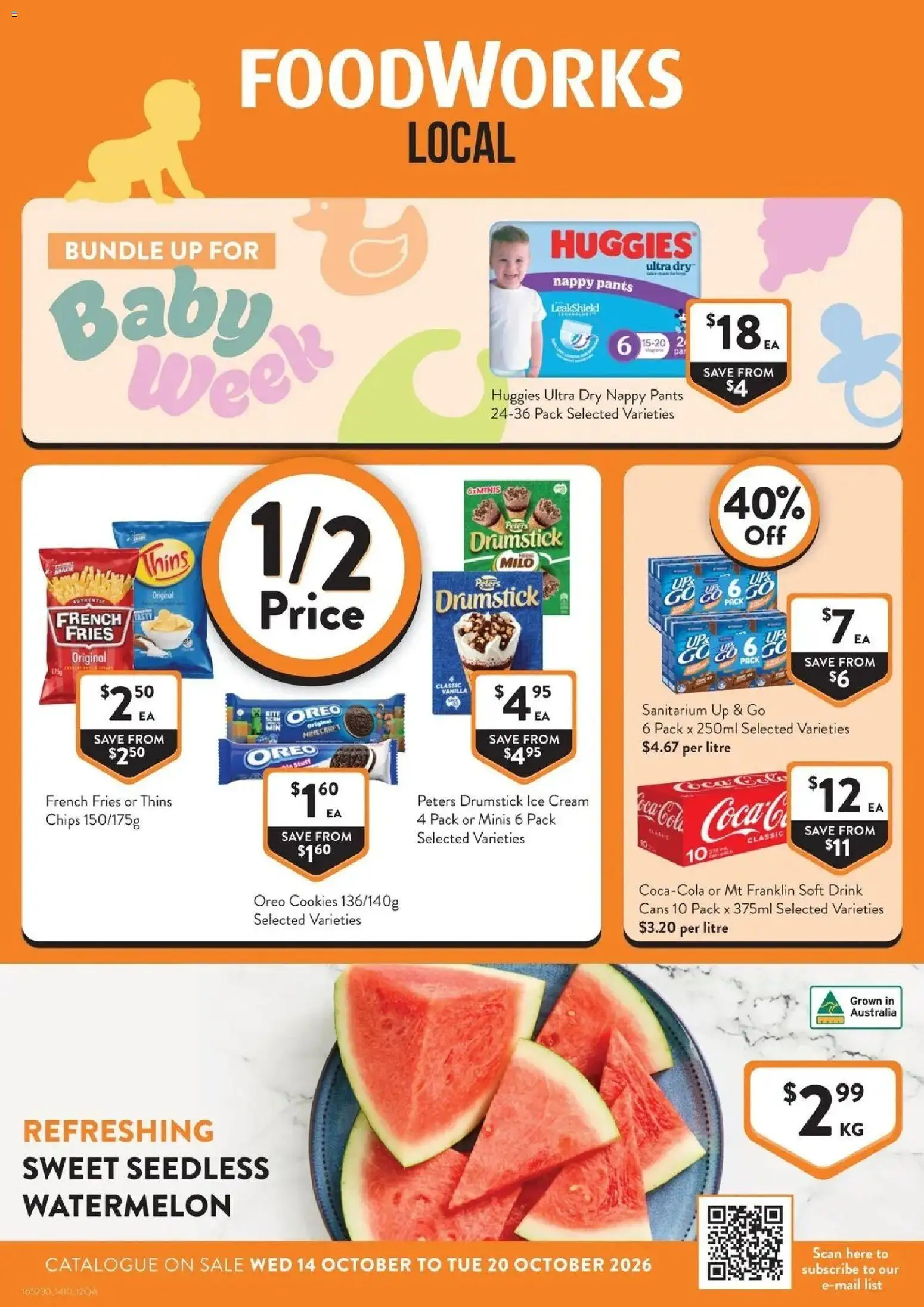 Preview of catalogue Foodworks catalogue QLD from shop Foodworks valid 14/10/2026