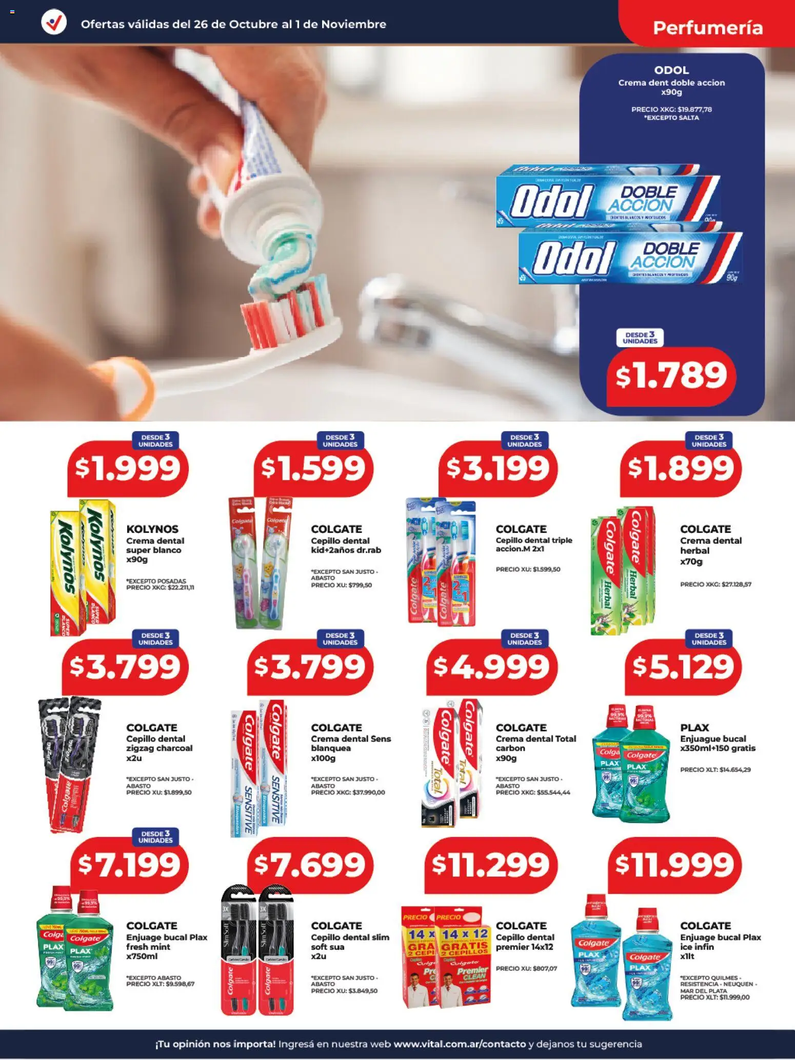 Vista previa del folleto de la tienda Vital válido desde el 26/10/2026 