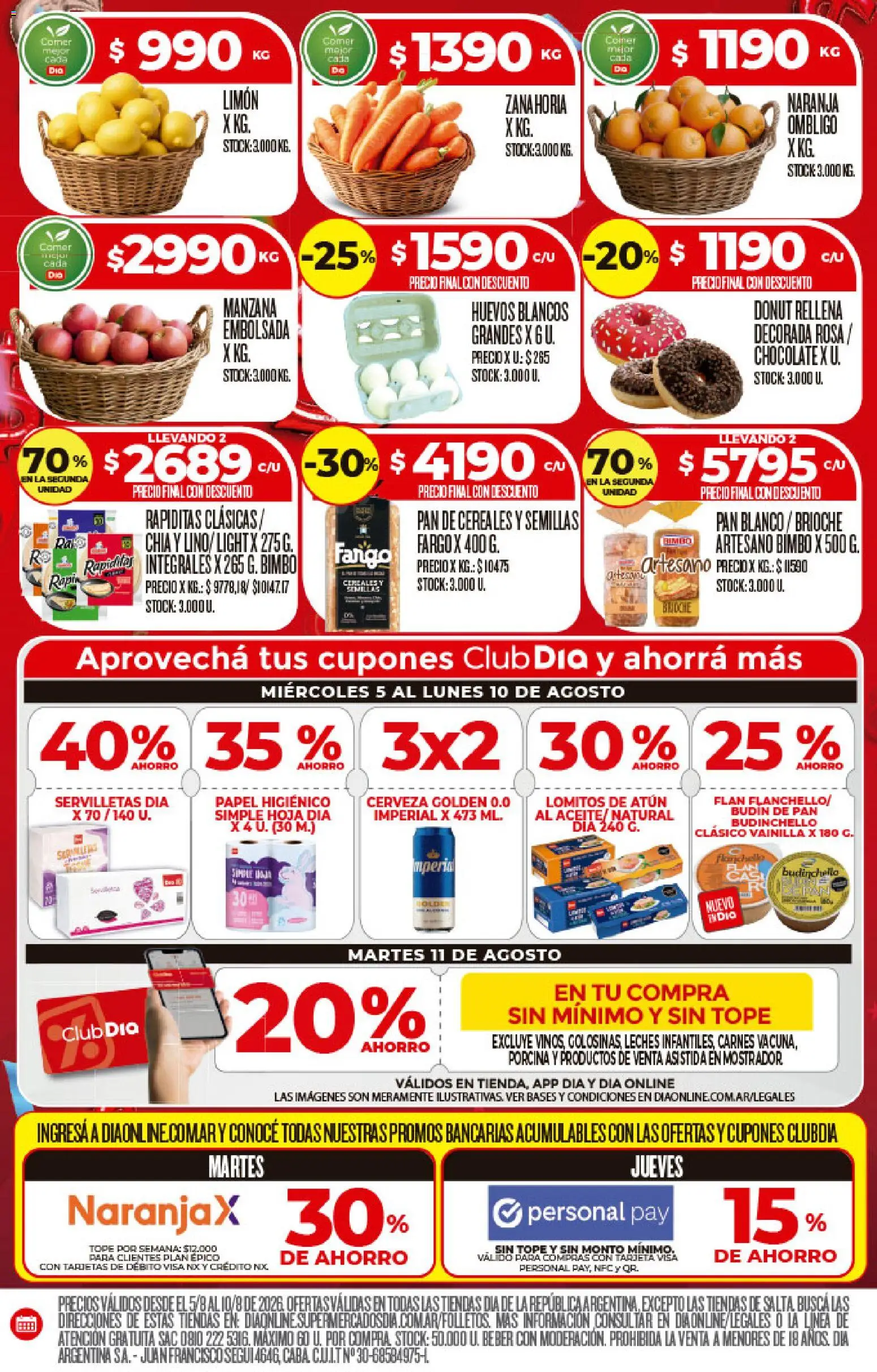Vista previa del folleto de la tienda Dia válido desde el 05/08/2026 