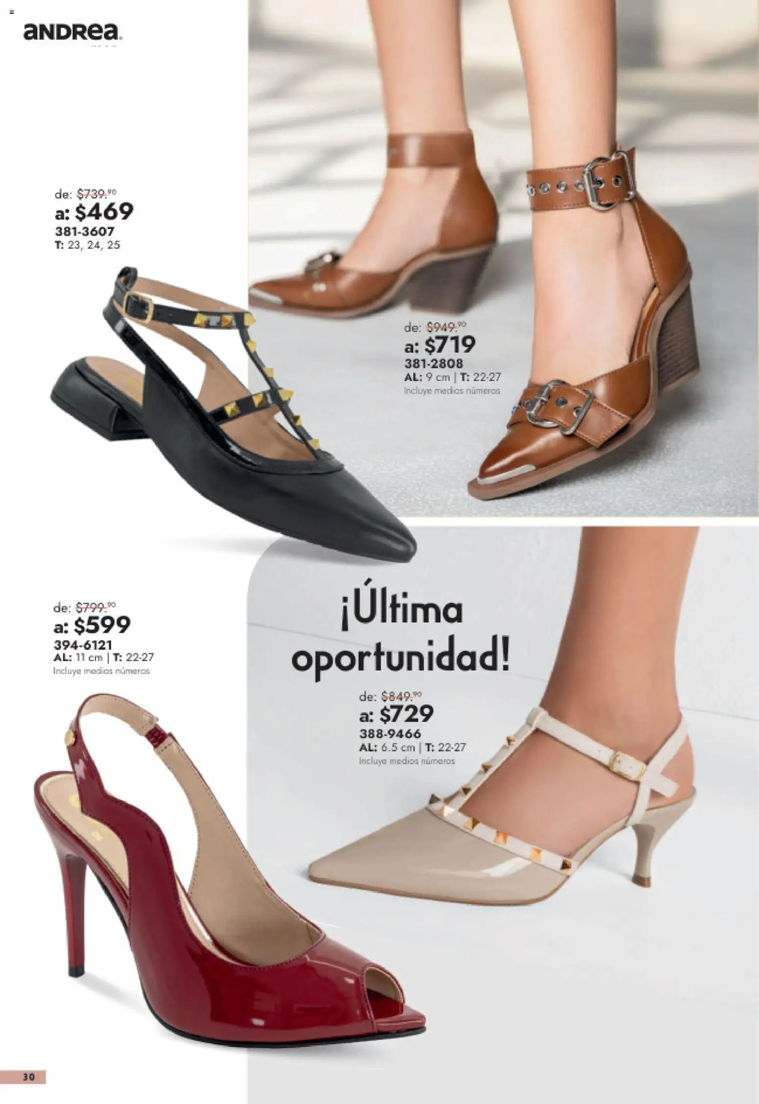 Vista previa las ofertas de la tienda Andrea - Andrea catálogo Outlet desde el 26/07/2026 