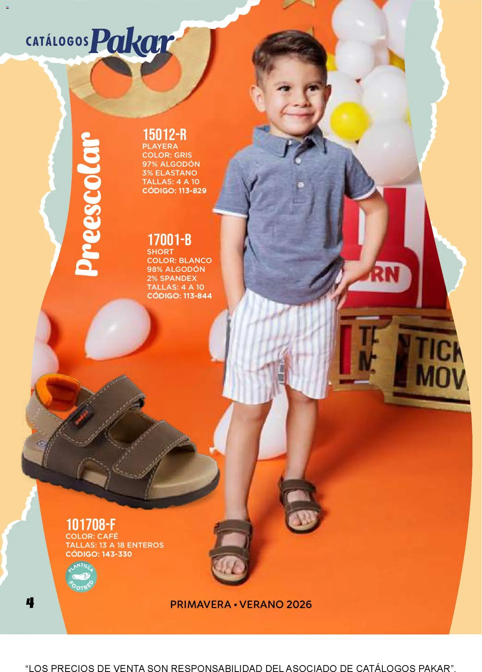 Vista previa las ofertas de la tienda SC Pakar - Catálogo Audas desde el 30/01/2026 - Café, Playera, Short, Algodón