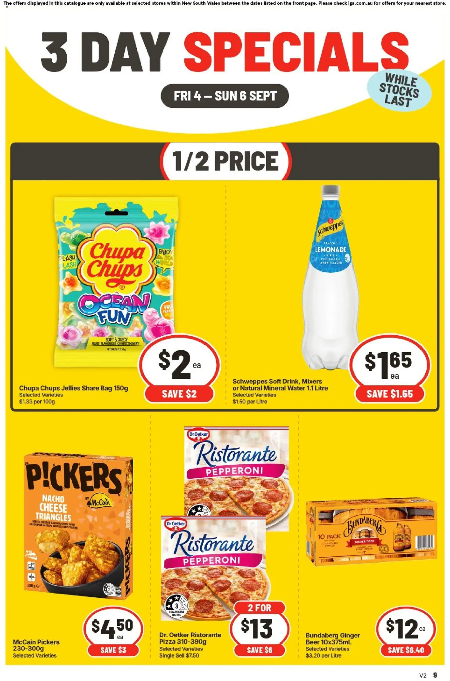 Preview of catalogue IGA catalogue 3 Day Specials Ainslie from shop IGA valid 04/09/2026