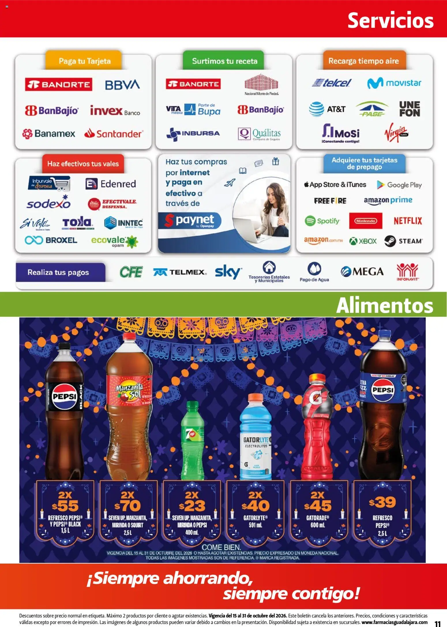 Vista previa las ofertas de la tienda Farmacia Guadalajara - Farmacia Guadalajara catálogo desde el 15/10/2026 