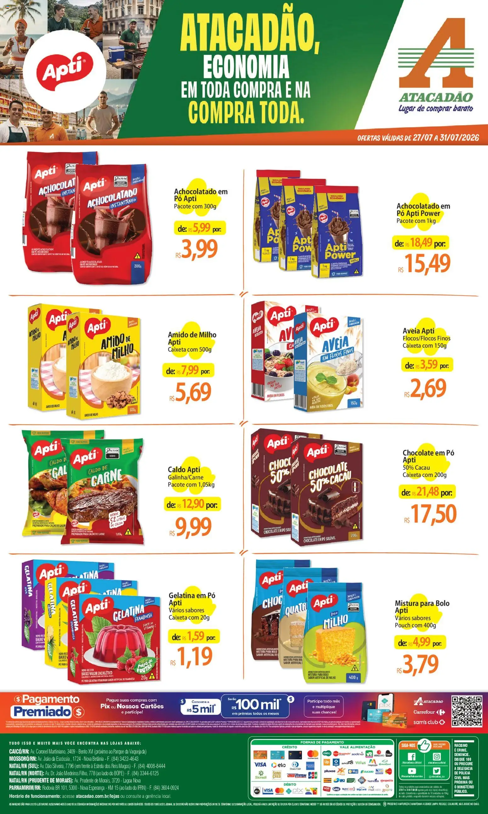 Pré-Visualização do folheto "Atacadão ofertas - RN" da loja Atacadão válido a partir de 27/07/2026