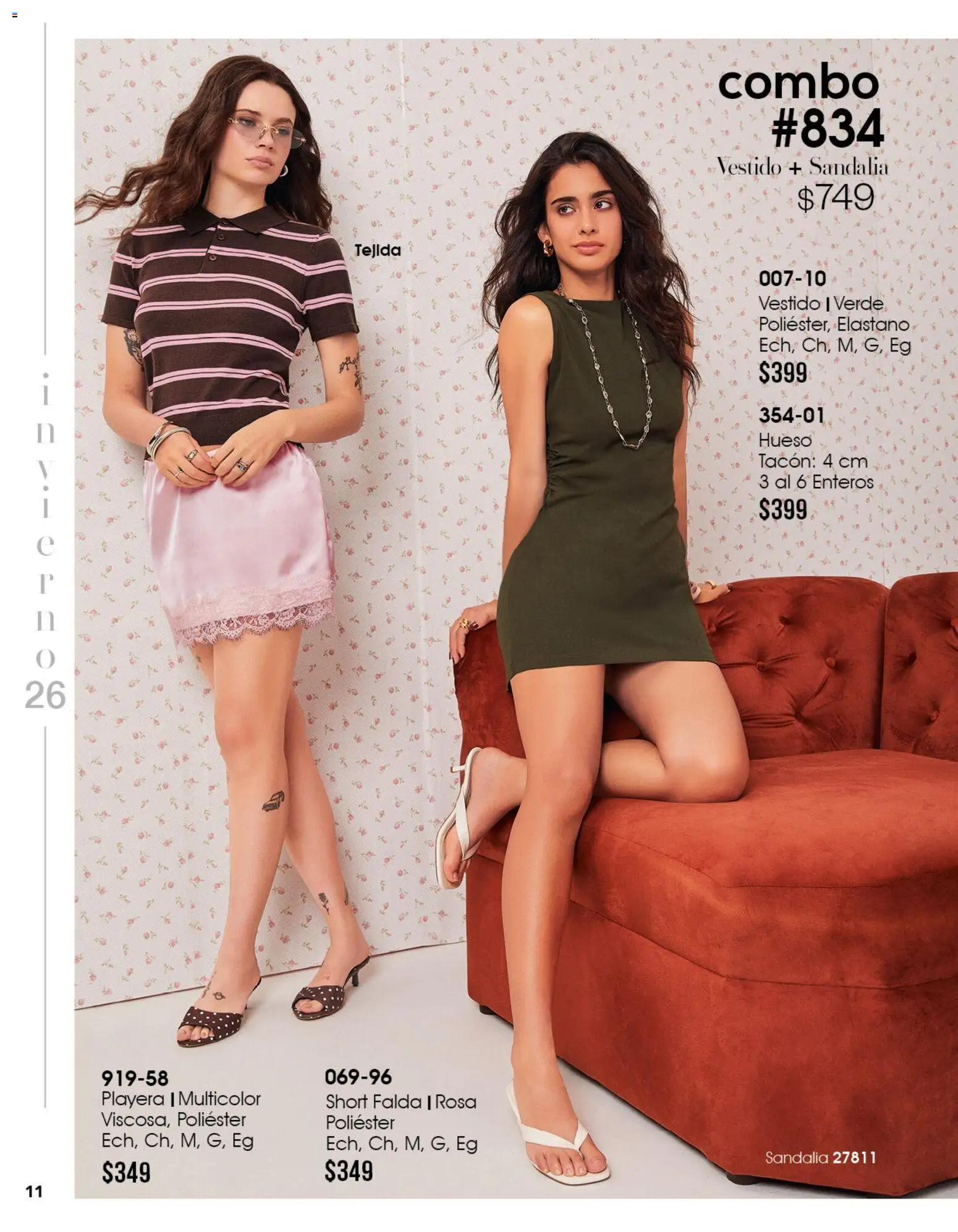 Vista previa las ofertas de la tienda Cklass - Cklass catálogo Mooda Invierno desde el 11/09/2026 - Vestido, Playera, Short, Falda