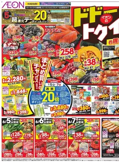イオンの2026/06/05から2026/06/07までのチラシはここイオン ドドーンと!トゥイチ!