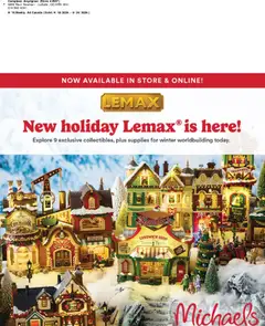 Preview of leaflet Michaels weekly flyer / circulaire from shop Michaels is valid from Sep 18, 2026