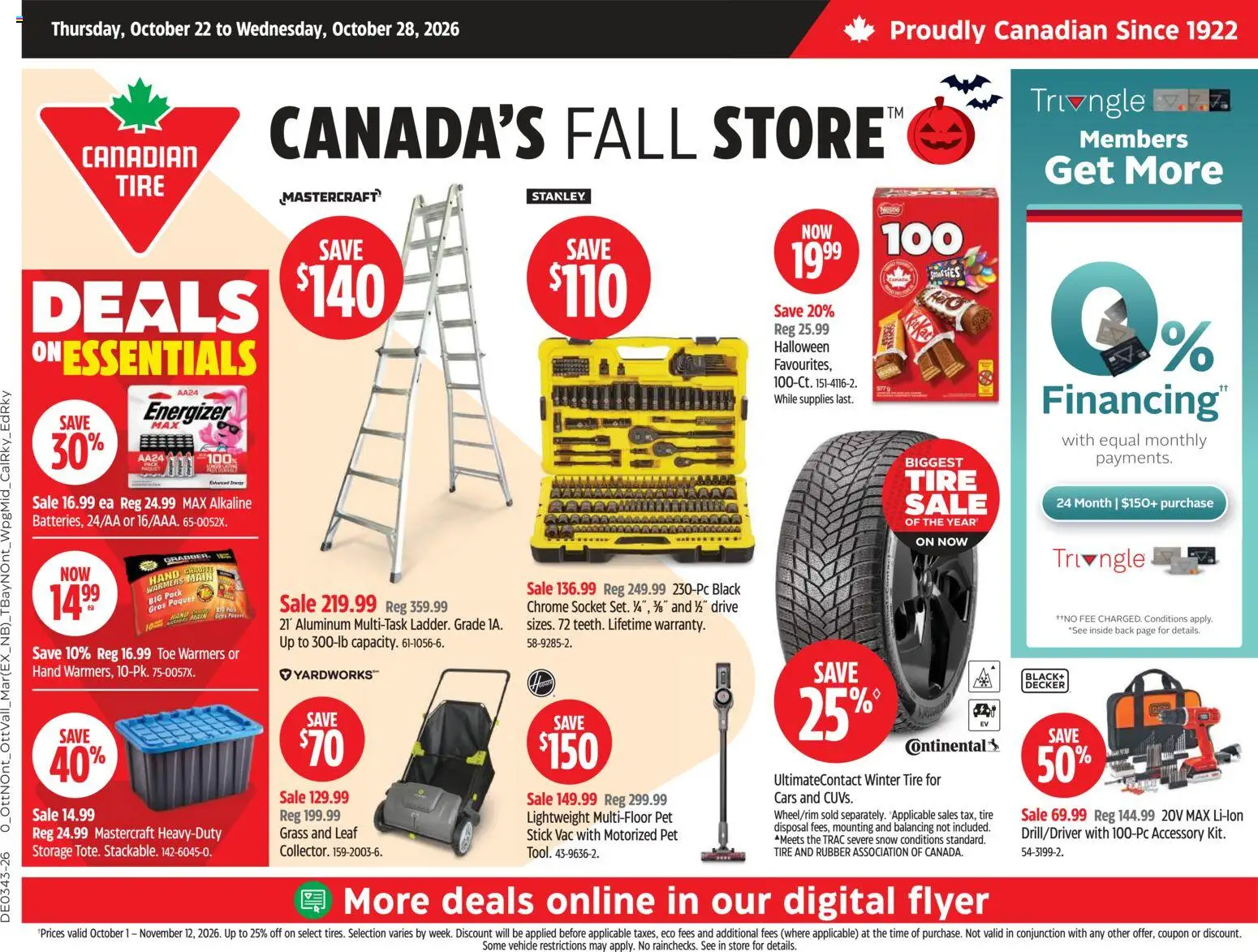 Preview of leaflet Canadian Tire weekly flyer from shop Canadian Tire is valid from Oct 22, 2026