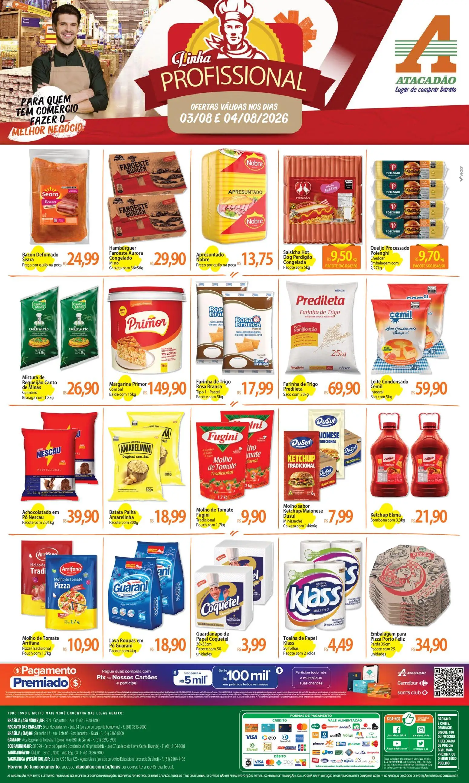 Pré-Visualização do folheto "Atacadão ofertas - DF" da loja Atacadão válido a partir de 03/08/2026