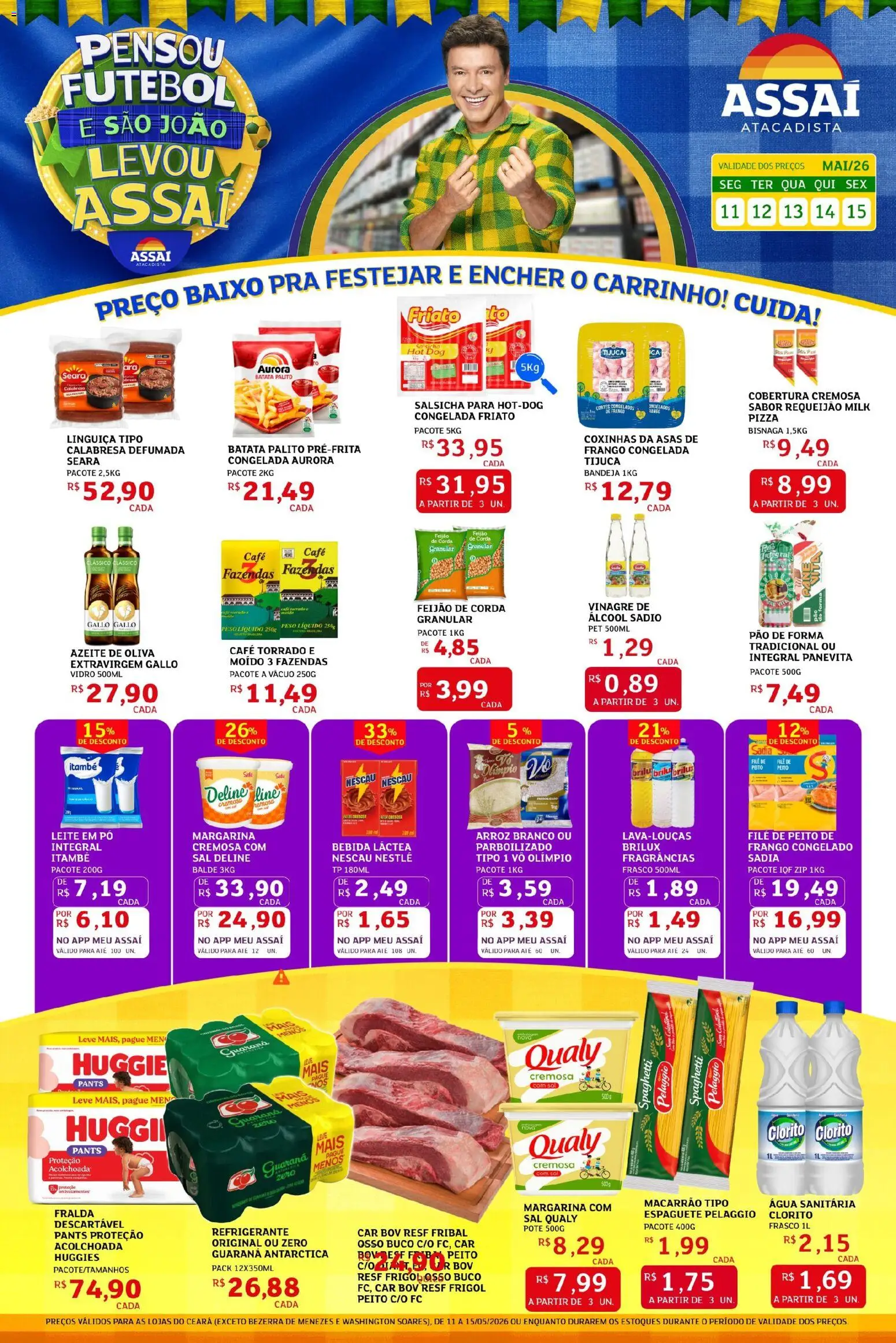 Pré-Visualização do folheto "Assaí Atacadista ofertas - CE" da loja Assaí Atacadista válido a partir de 11/05/2026