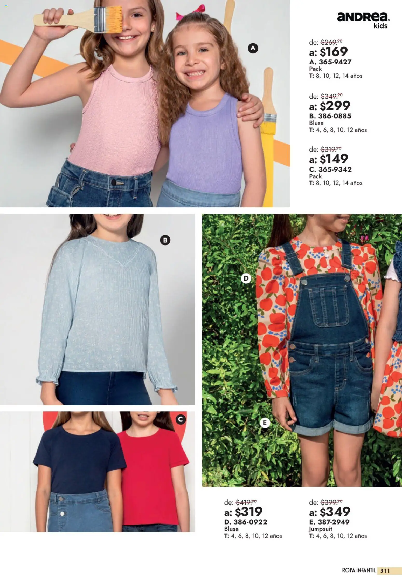 Vista previa las ofertas de la tienda Andrea - Andrea catálogo Outlet desde el 13/09/2026 
