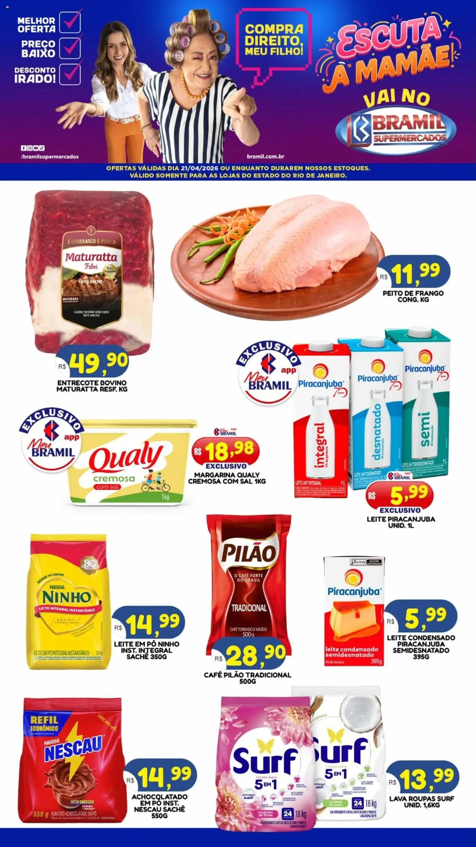 Bramil Supermercados Bramil Supermercados ofertas do Dia (de 21/04/2026 ...