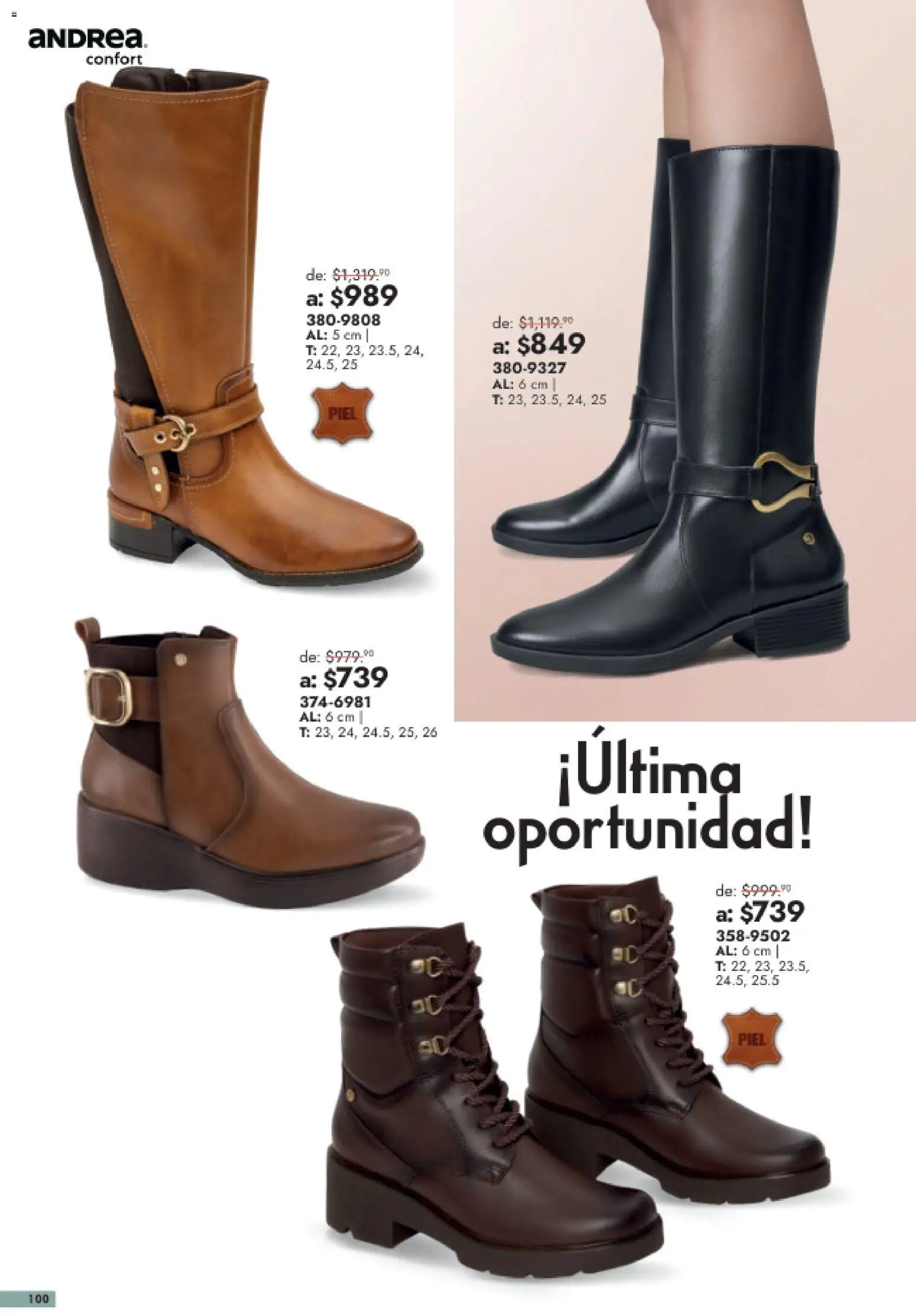 Vista previa las ofertas de la tienda Andrea - Andrea catálogo Outlet desde el 26/07/2026 