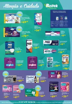 Pré-Visualização do folheto "Bistek Supermercados ofertas Atenção e Cuidado" da loja Bistek Supermercados válido a partir de 31/07/2026