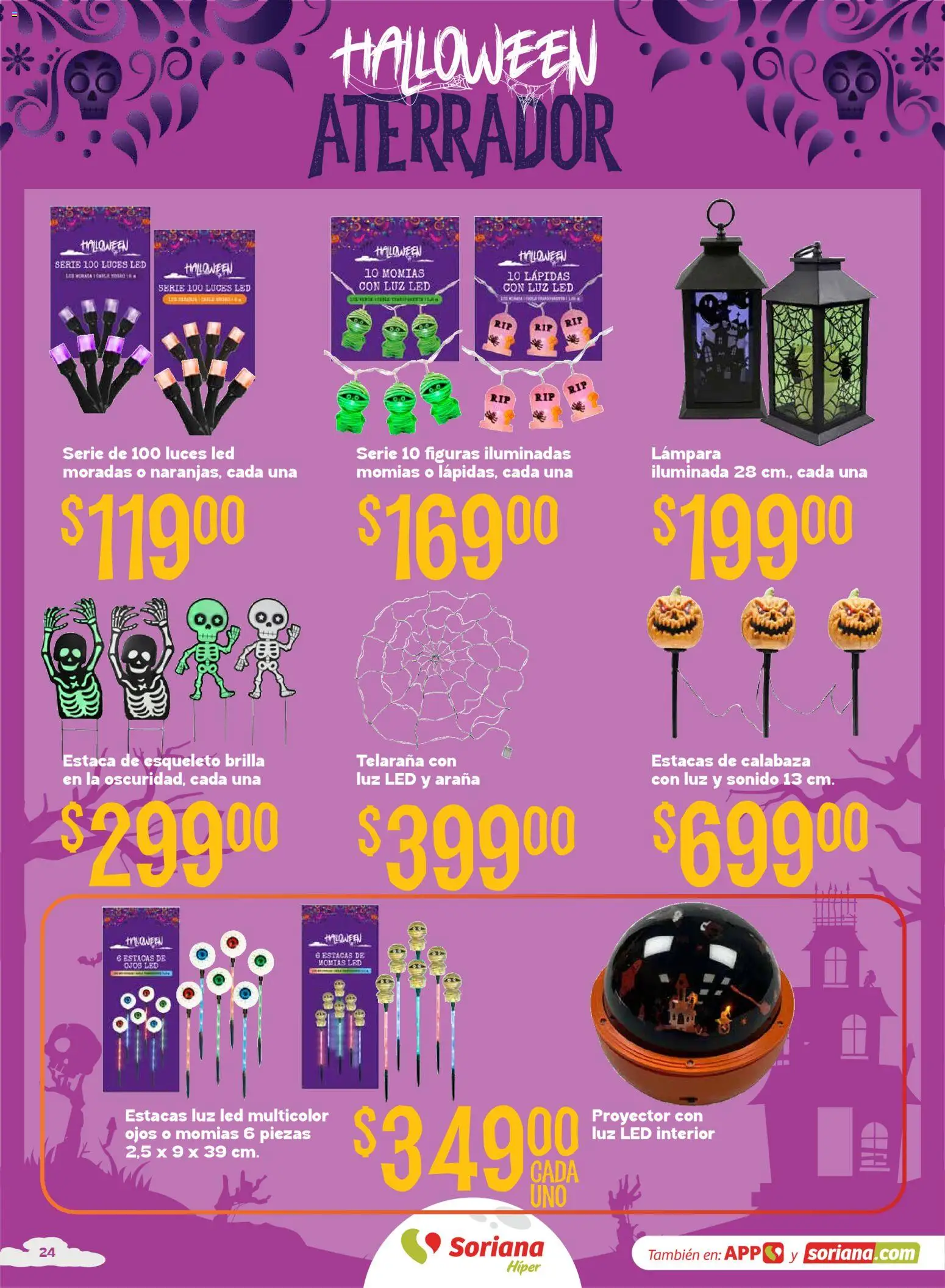 Vista previa las ofertas de la tienda Soriana - Soriana Halloween y Día de muertos Híper Nacional desde el 08/09/2026 