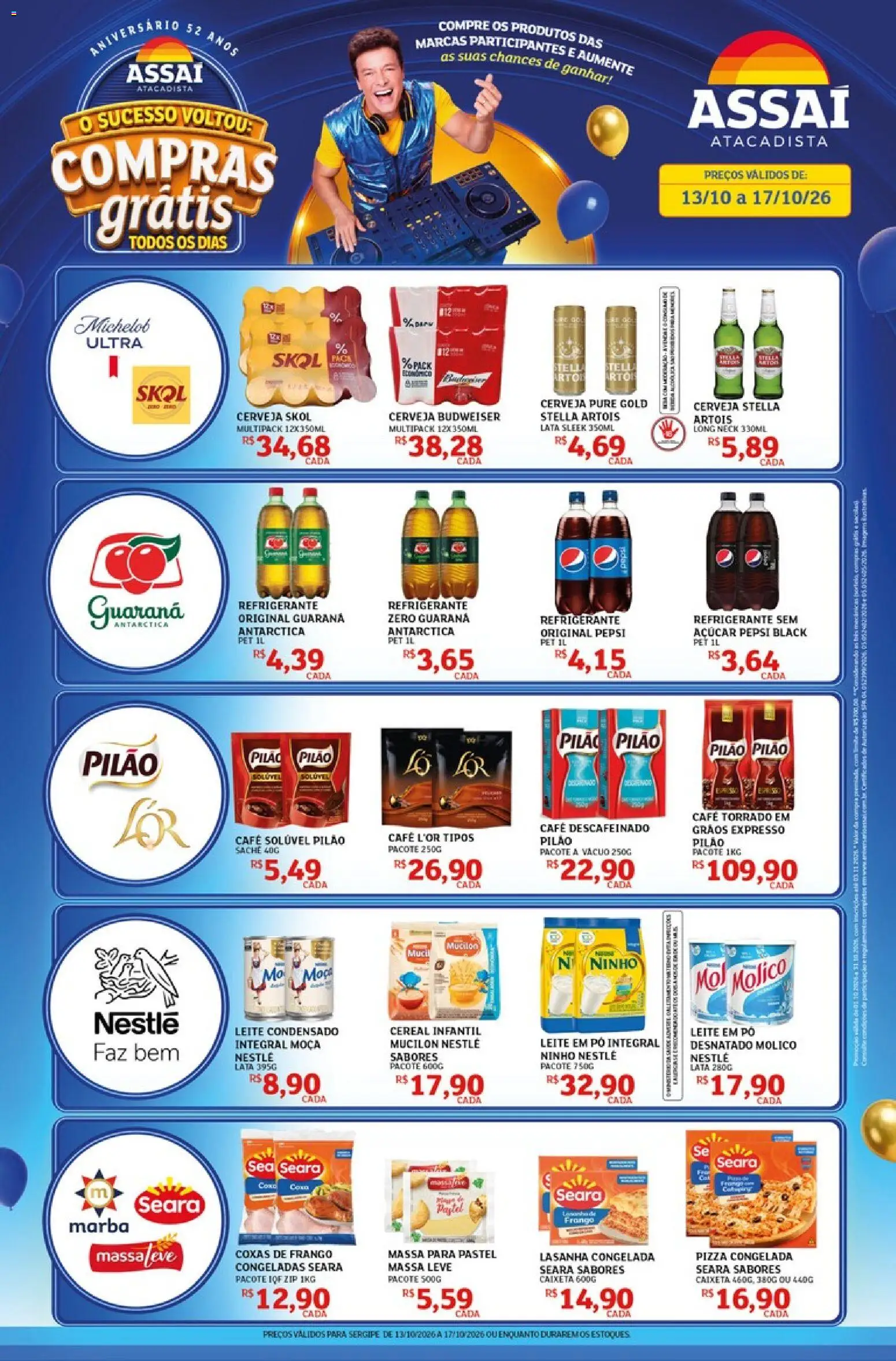 Pré-Visualização do folheto "Assaí Atacadista ofertas - SE" da loja Assaí Atacadista válido a partir de 13/10/2026