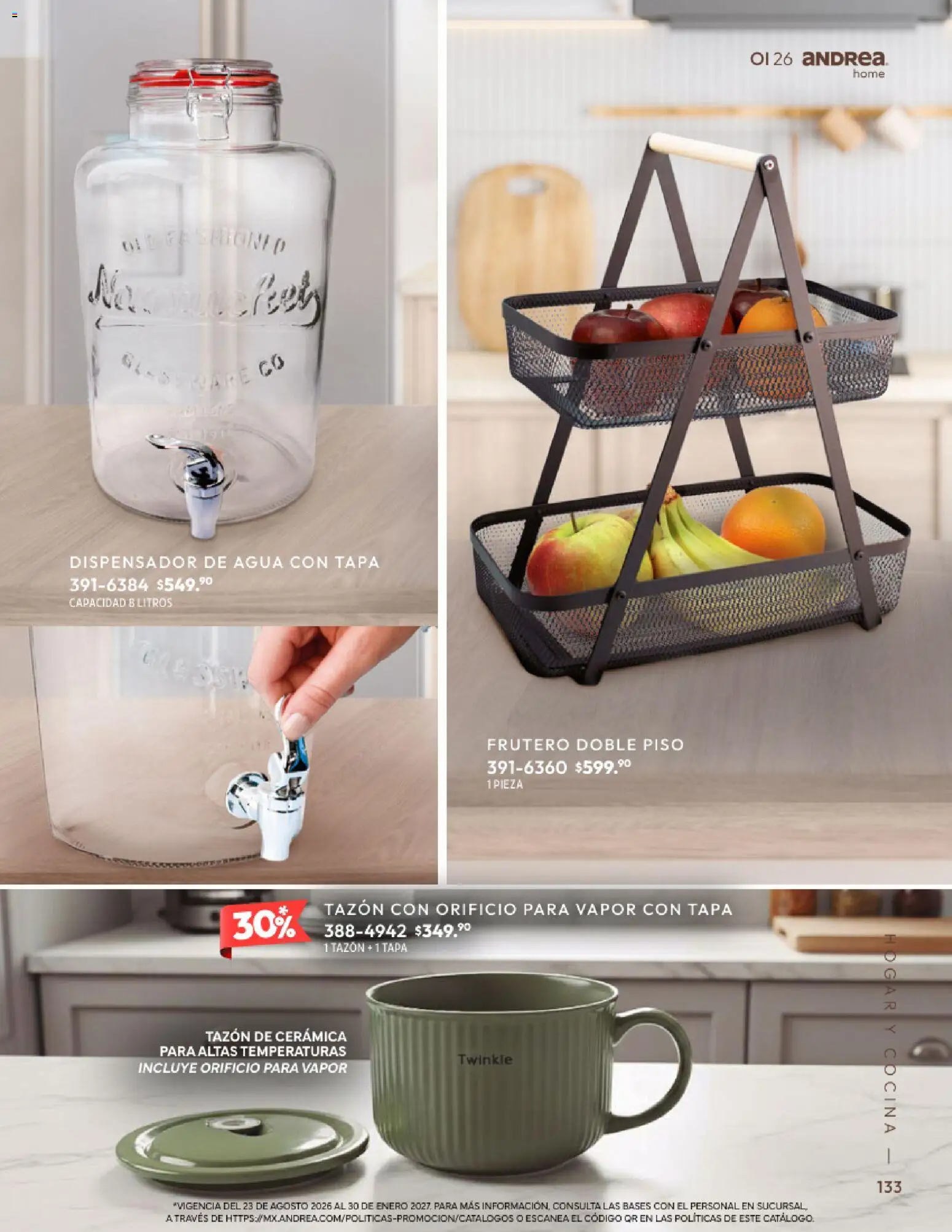 Vista previa las ofertas de la tienda Andrea - Andrea catálogo Home desde el 01/09/2026 