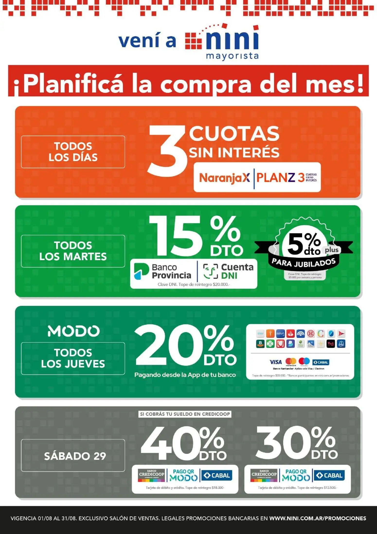 Vista previa del folleto de la tienda NINI Mayorista válido desde el 03/08/2026 