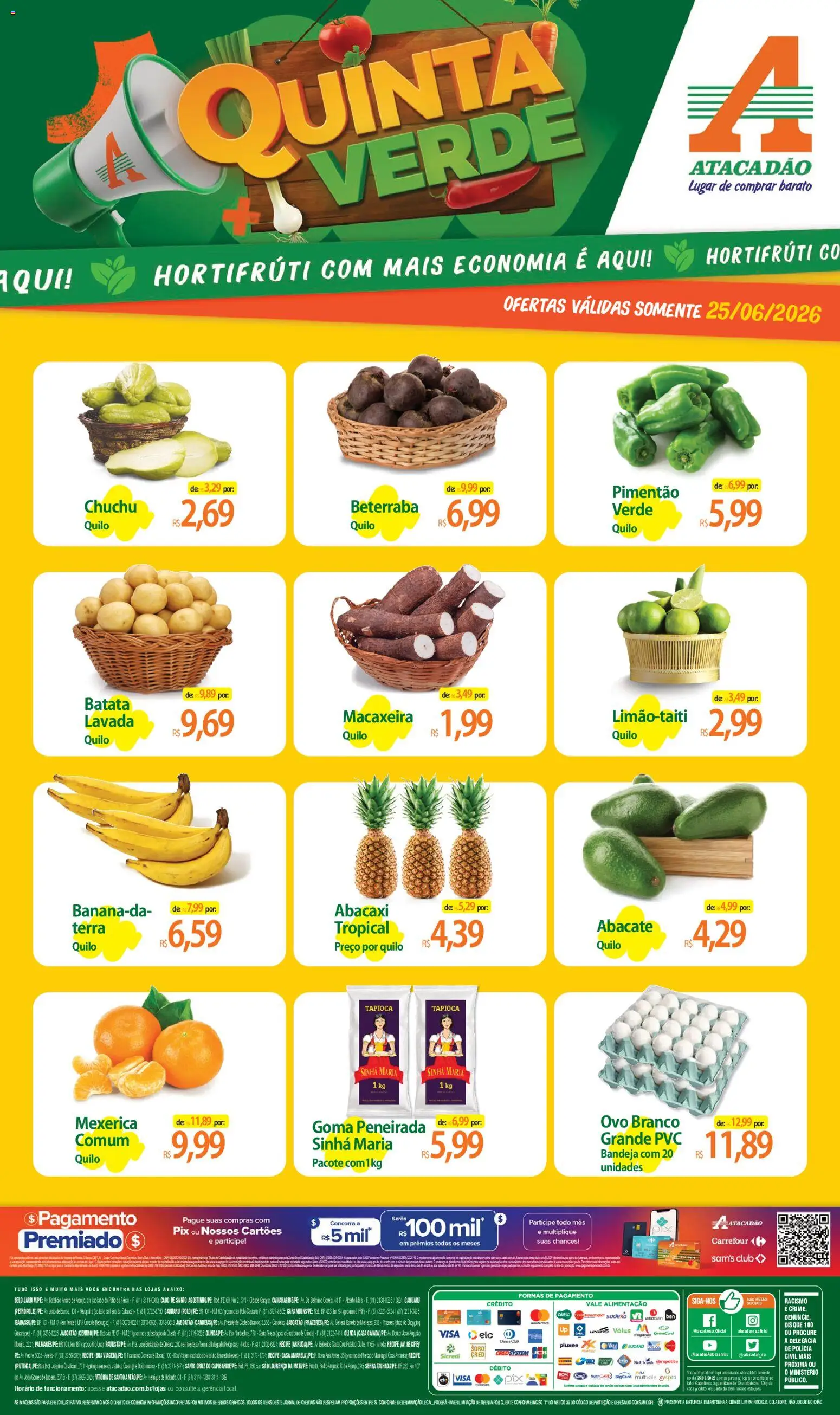 Pré-Visualização do folheto "Atacadão ofertas - PE" da loja Atacadão válido a partir de 25/06/2026