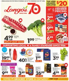 Preview of leaflet Longo's weekly flyer / circulaire from shop Longo's is valid from Jul 16, 2026
