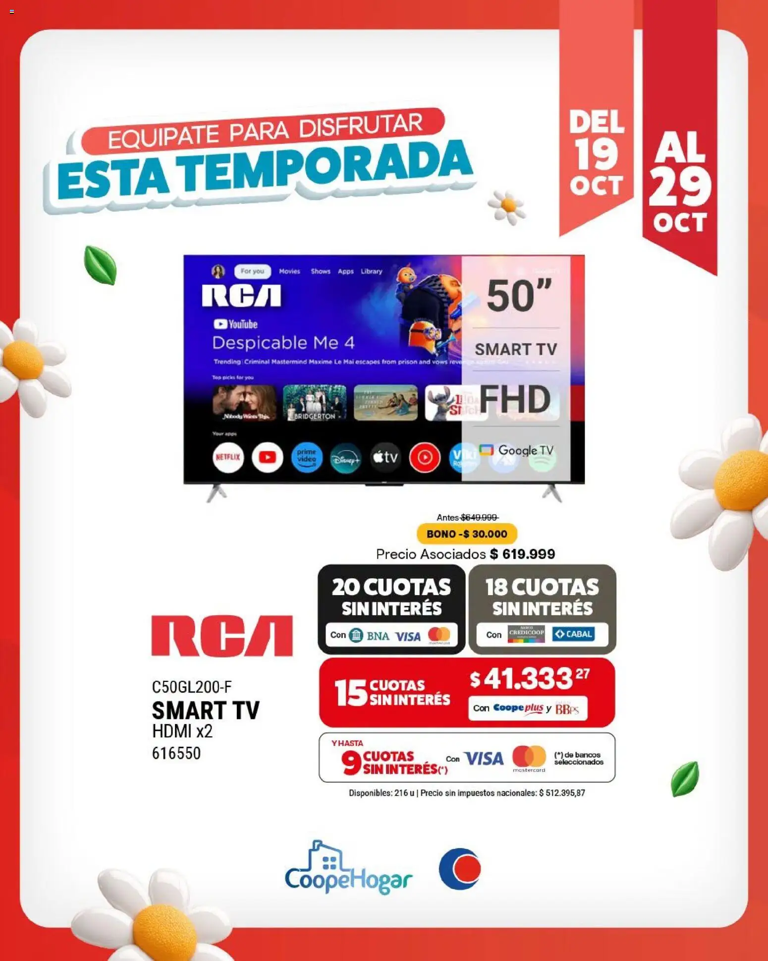Vista previa del folleto de la tienda Cooperativa Obrera válido desde el 19/10/2026 