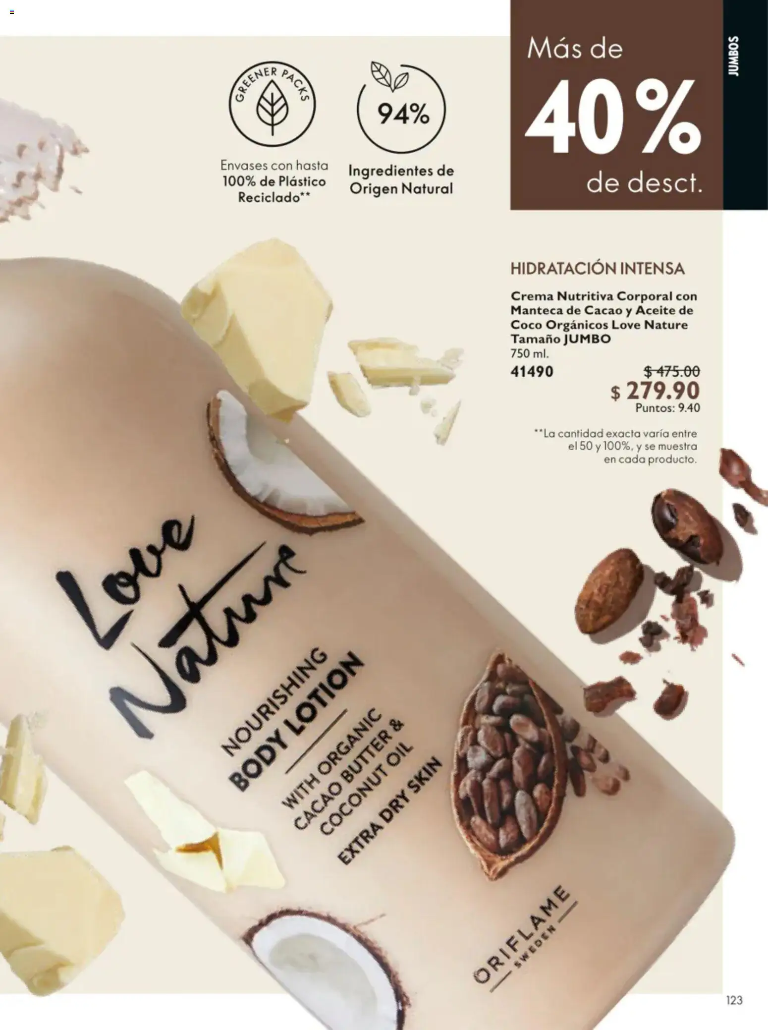 Vista previa las ofertas de la tienda Oriflame - Oriflame campaña 9 2026 desde el 20/06/2026 - Coco, Aceite de coco, Crema, Aceite, Cacao, Body, Ingredientes, Manteca de cacao