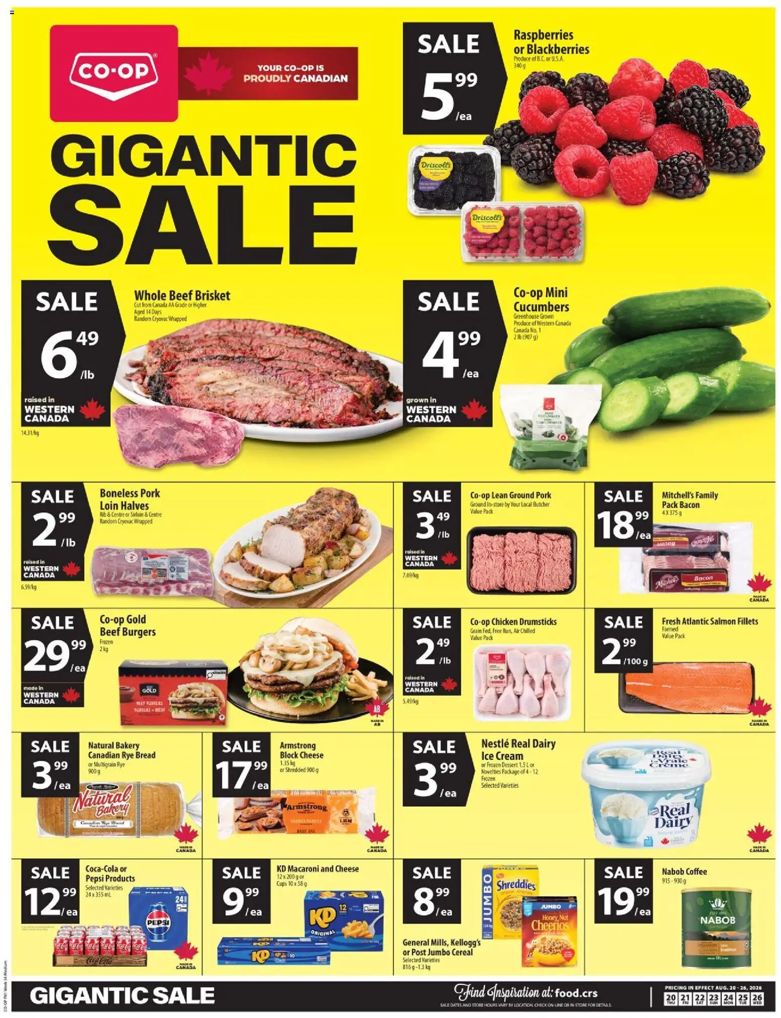 Preview of leaflet Co-op Food weekly flyer / circulaire from shop Co-op Food is valid from Aug 20, 2026