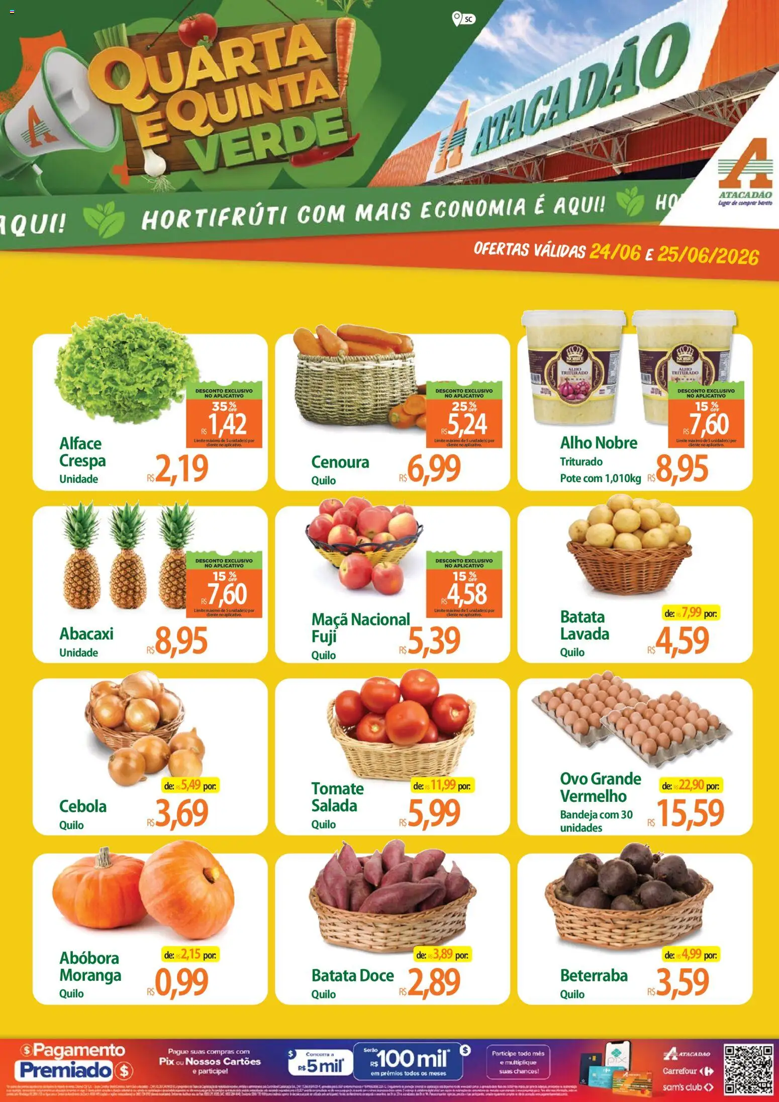 Pré-Visualização do folheto "Atacadão ofertas - SC" da loja Atacadão válido a partir de 24/06/2026