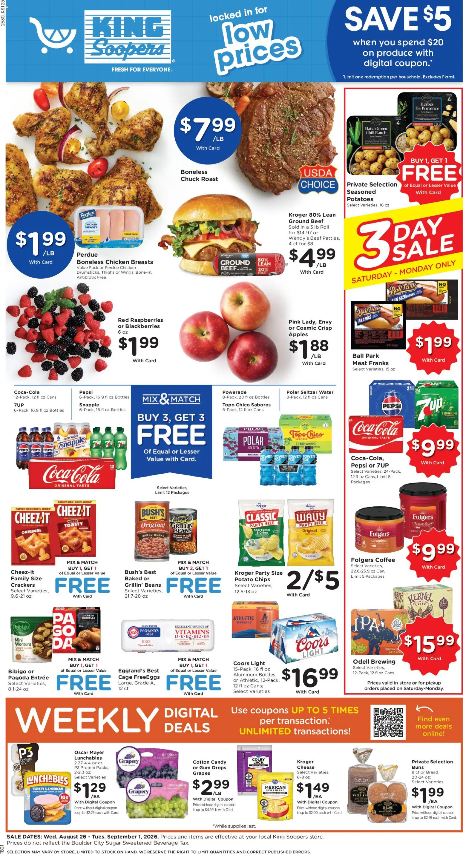Ad Preview of King Soopers King Soopers Weekly Ad from 08/26/2026