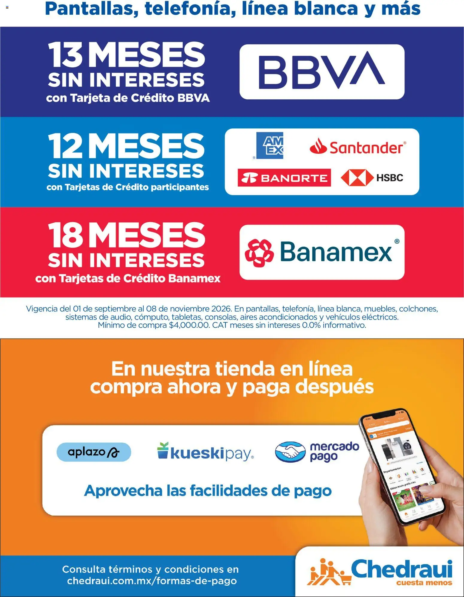 Vista previa las ofertas de la tienda Chedraui - Chedraui Llegan los porti ofertones del otoño desde el 01/09/2026 