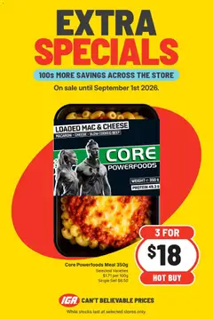 Preview of catalogue IGA Extra Specials VIC from shop IGA valid 26/08/2026