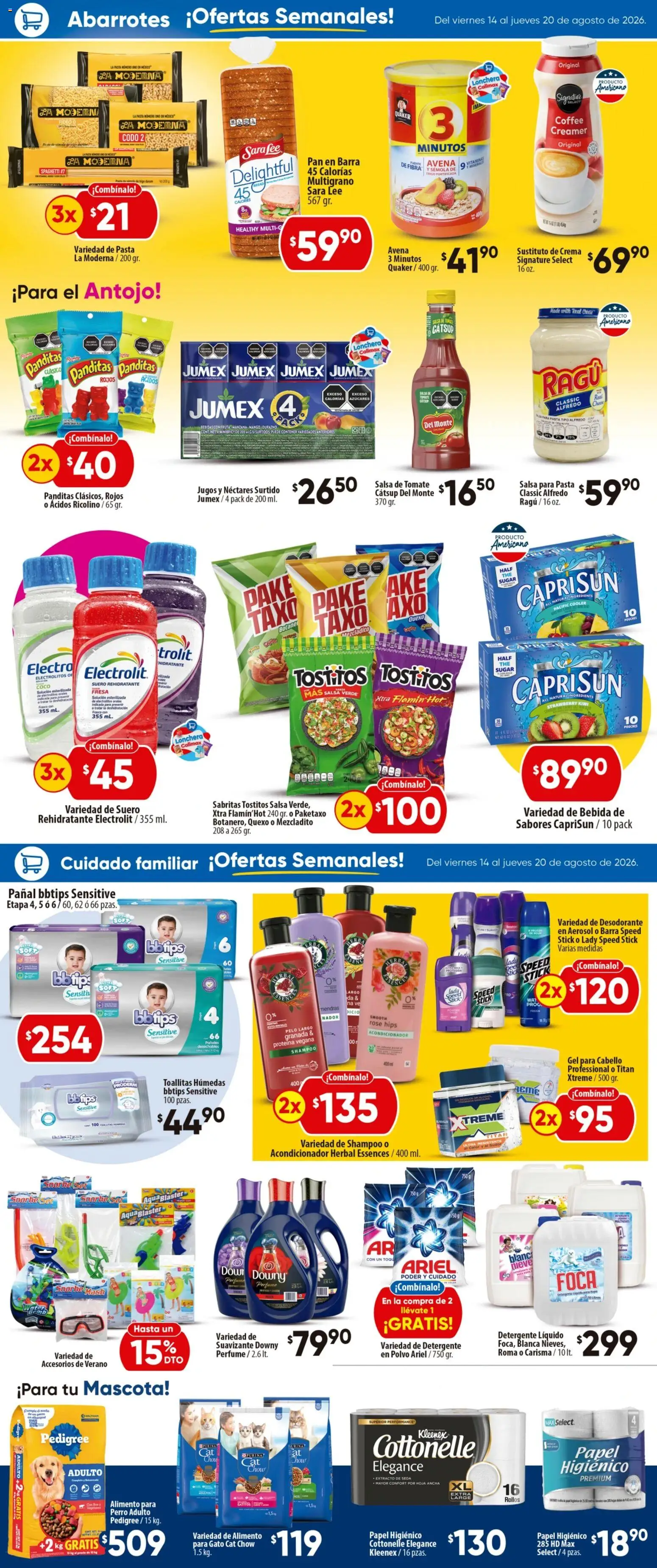 Vista previa las ofertas de la tienda Calimax - Calimax folleto Mexicali y SLRC desde el 14/08/2026 