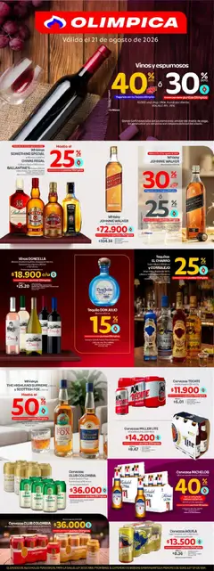  Vista previa del prospecto Olímpica catálogo vinos y espumosos del almacen Olímpica válida del 21/08/2026 al 21/08/2026