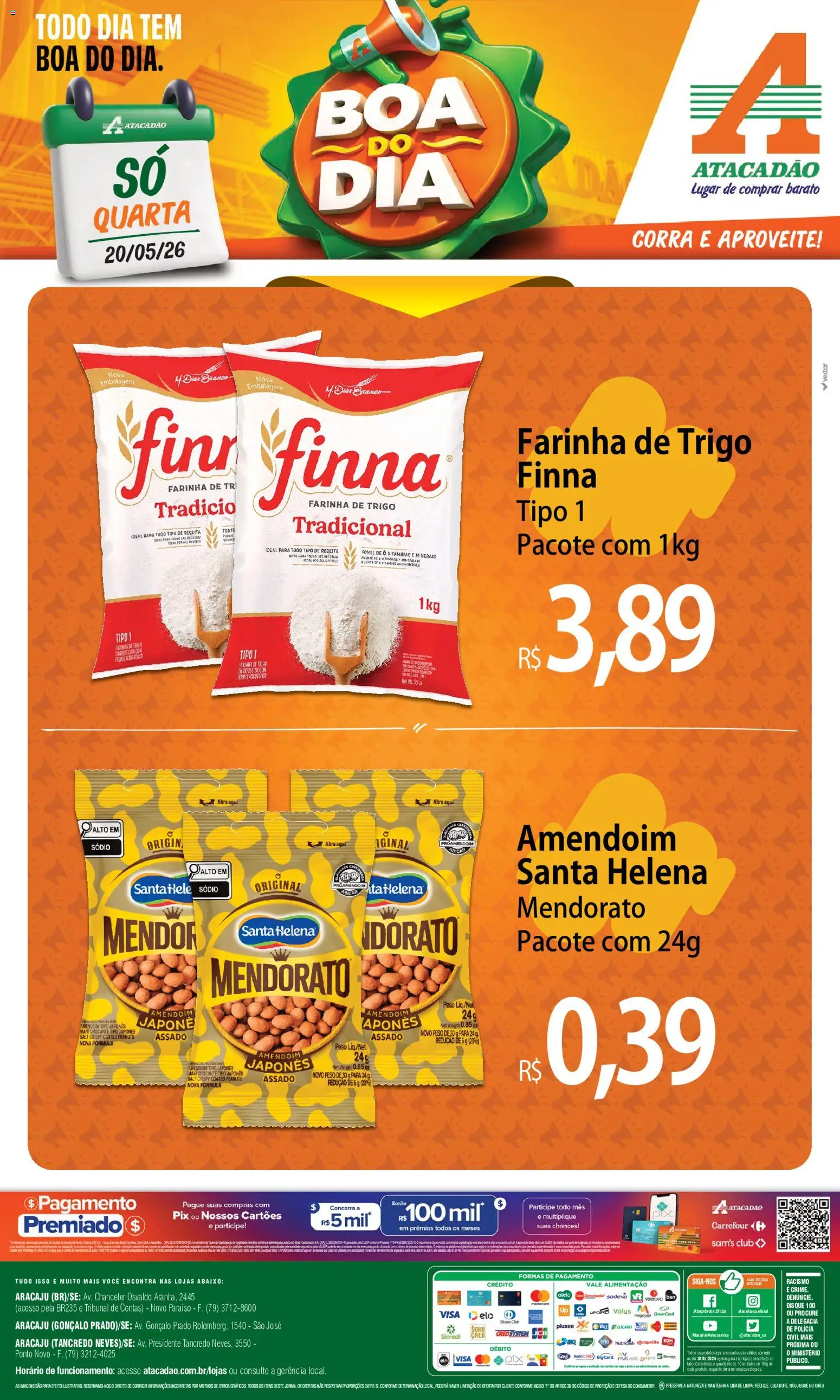 Pré-Visualização do folheto "Atacadão ofertas - SE" da loja Atacadão válido a partir de 20/05/2026
