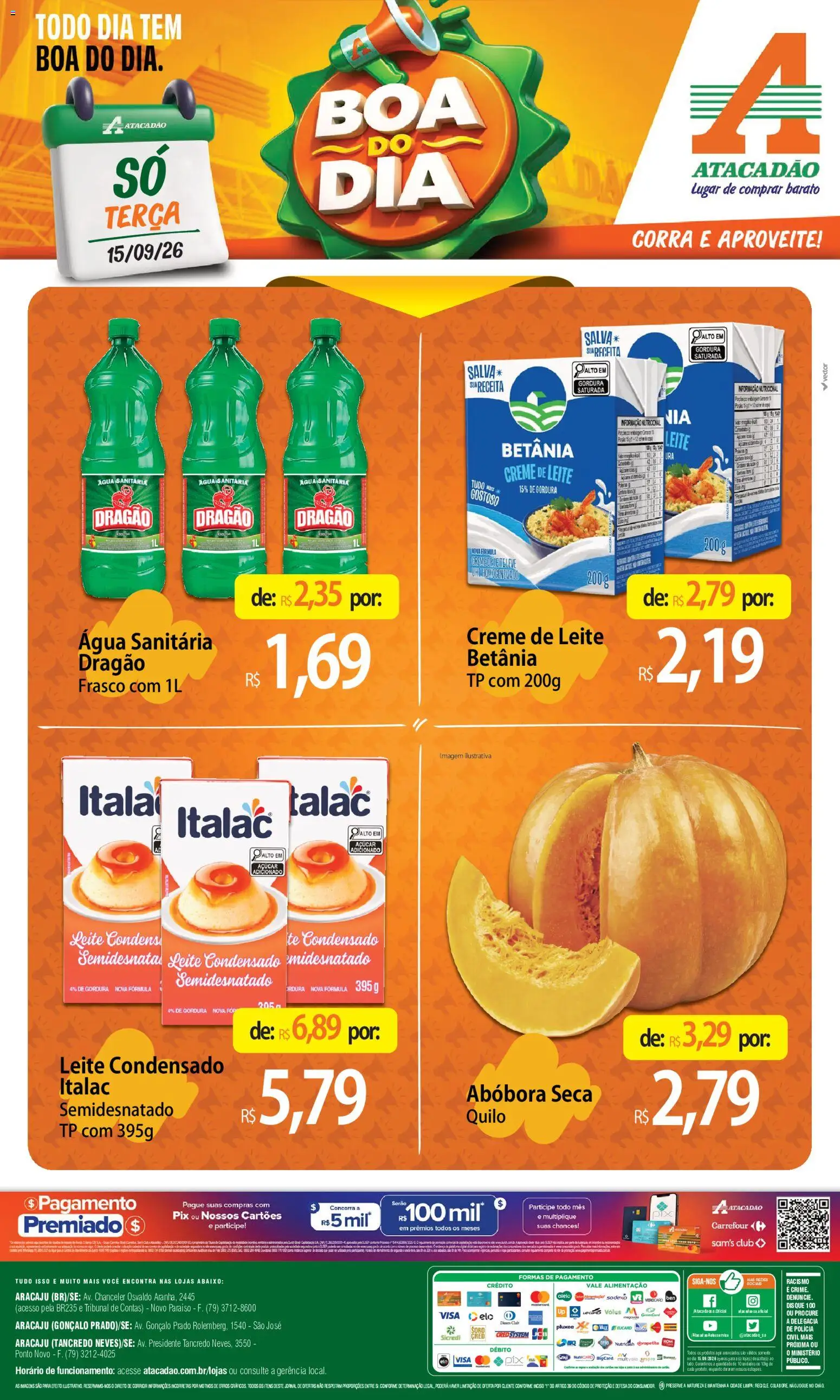 Pré-Visualização do folheto "Atacadão ofertas - SE" da loja Atacadão válido a partir de 15/09/2026