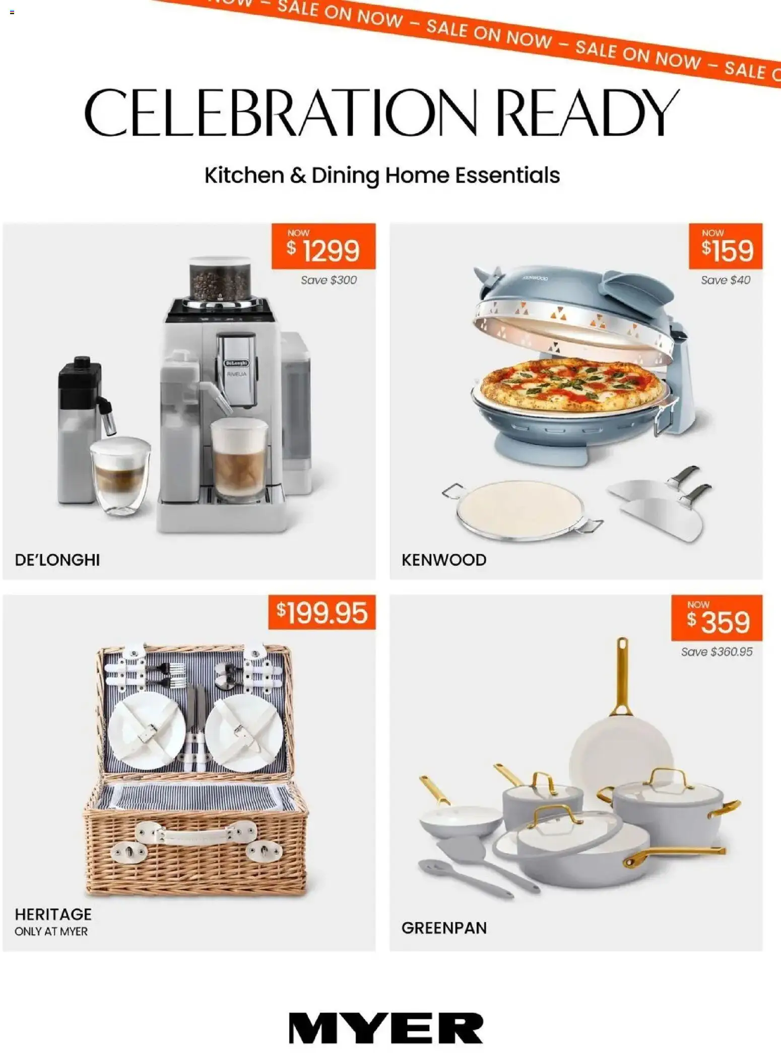 Preview of catalogue Myer Kitchen & Dining Home Essentials from shop Myer valid 13/10/2026