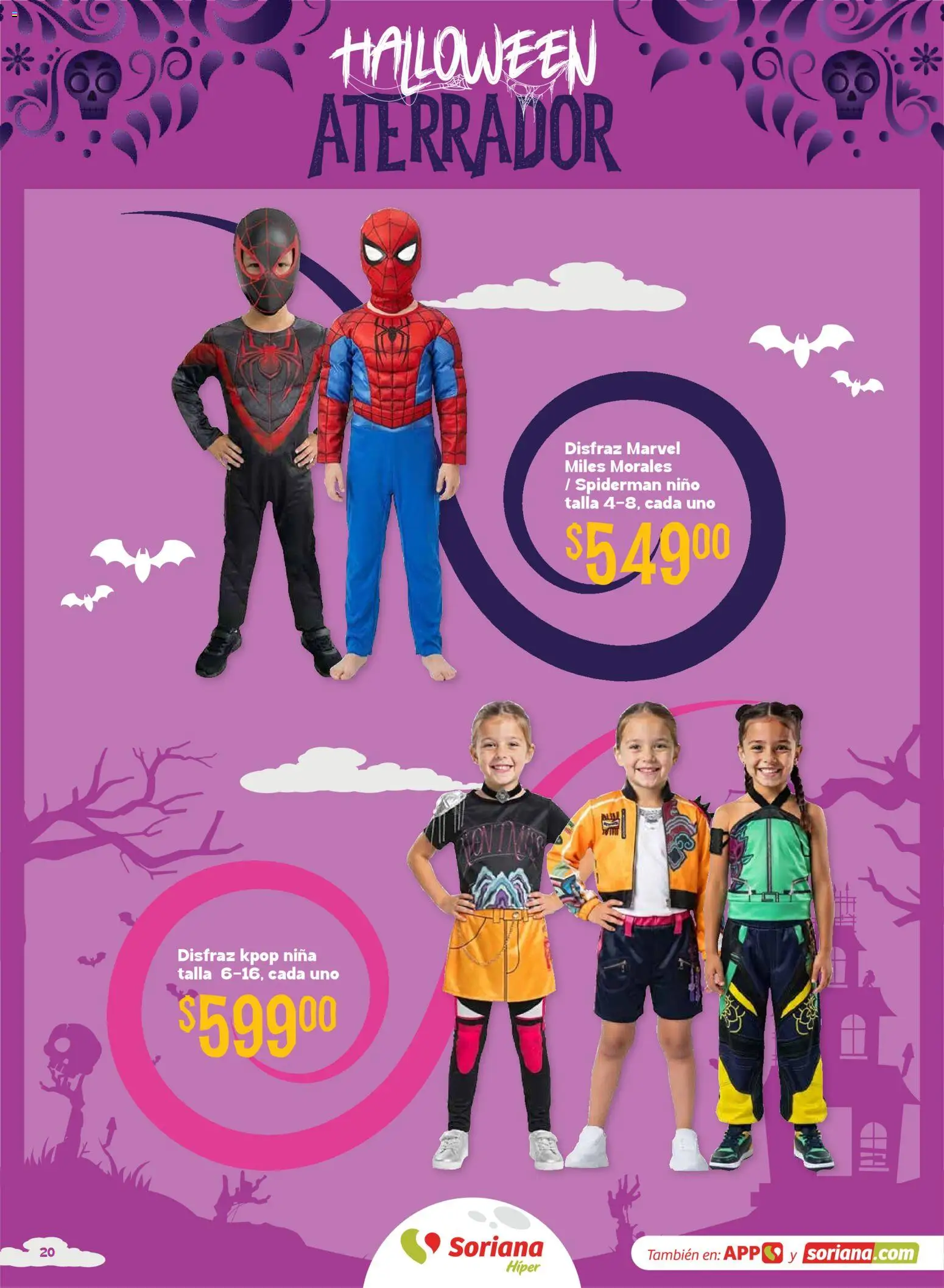 Vista previa las ofertas de la tienda Soriana - Soriana Halloween y Día de muertos Híper Nacional desde el 08/09/2026 