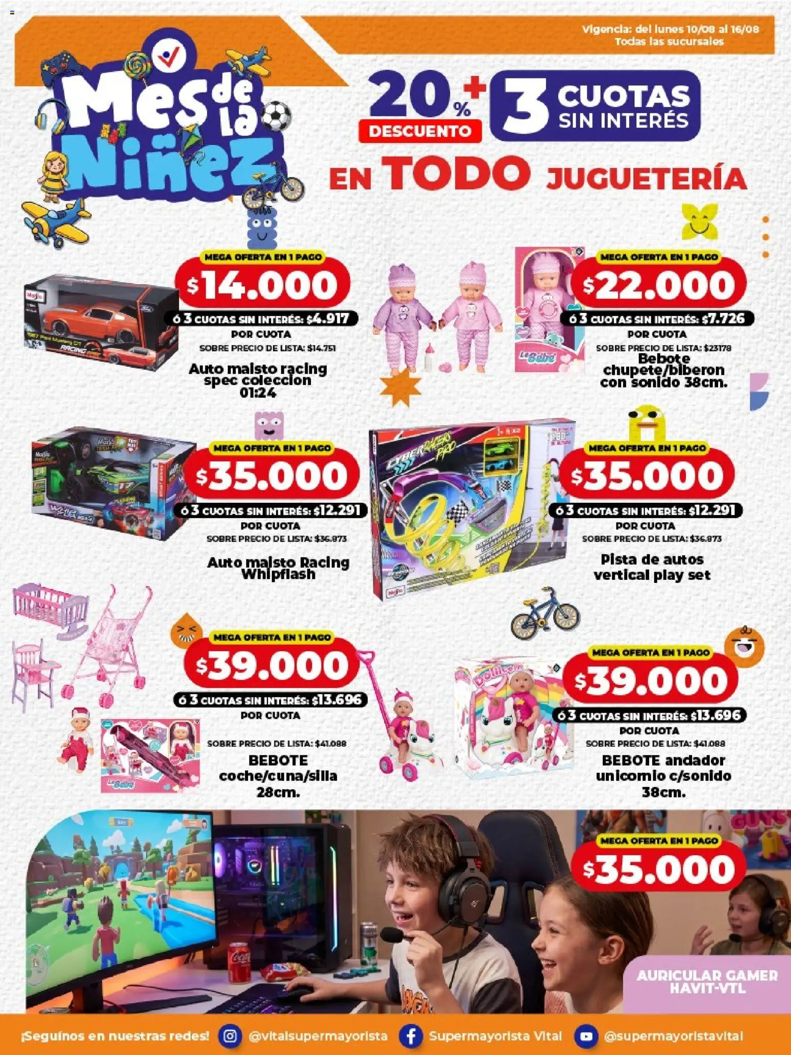 Vista previa del folleto de la tienda Vital válido desde el 10/08/2026 - Sobre, Andador