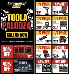 Preview of catalogue Supercheap Auto catalogue from shop Supercheap Auto valid 20 May 2026