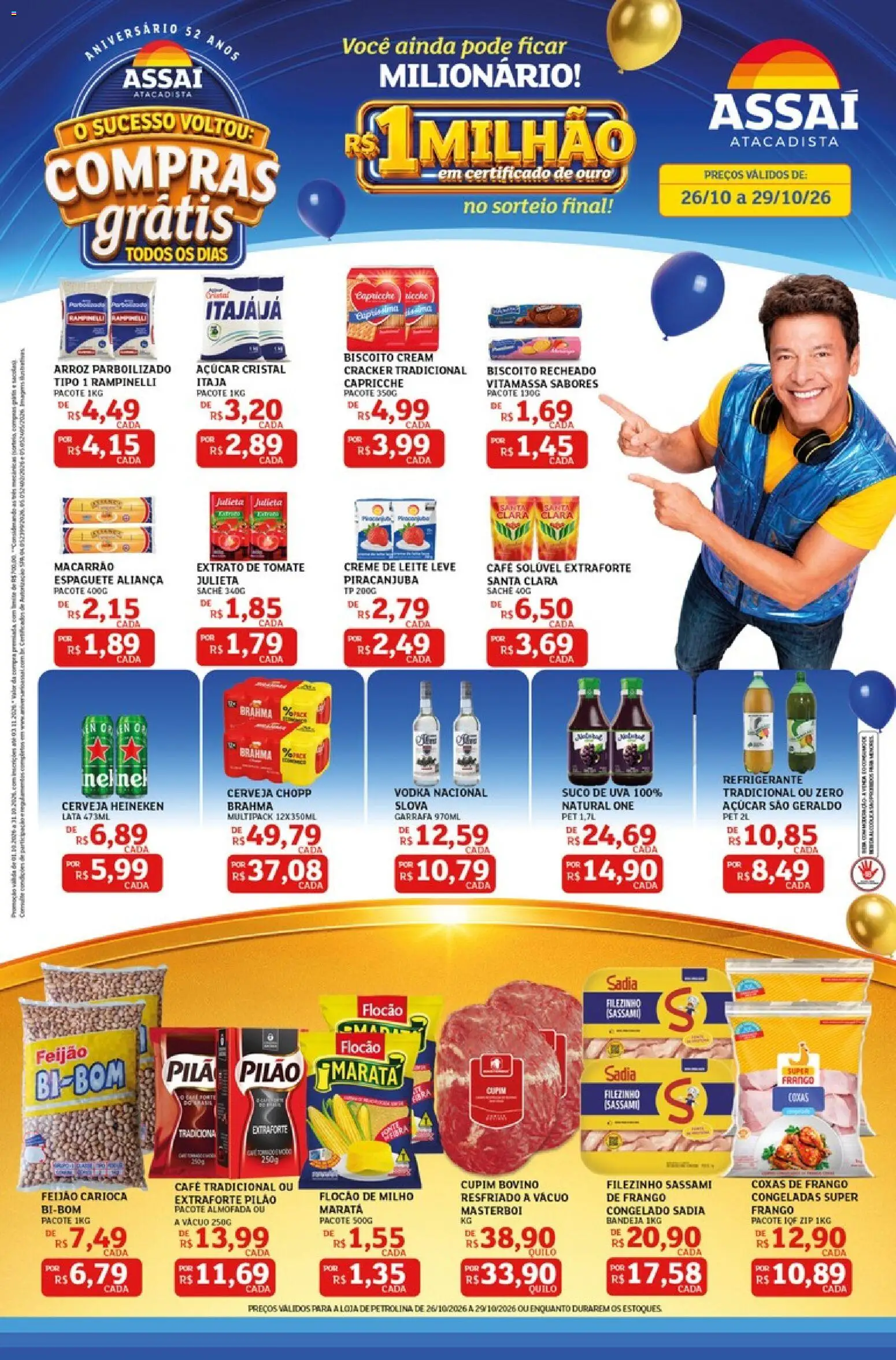 Pré-Visualização do folheto "Assaí Atacadista ofertas - PE" da loja Assaí Atacadista válido a partir de 26/10/2026