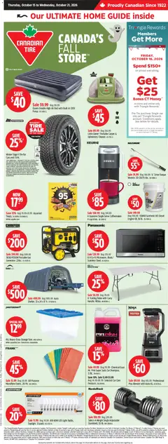 Preview of leaflet Canadian Tire weekly flyer from shop Canadian Tire is valid from Oct 15, 2026
