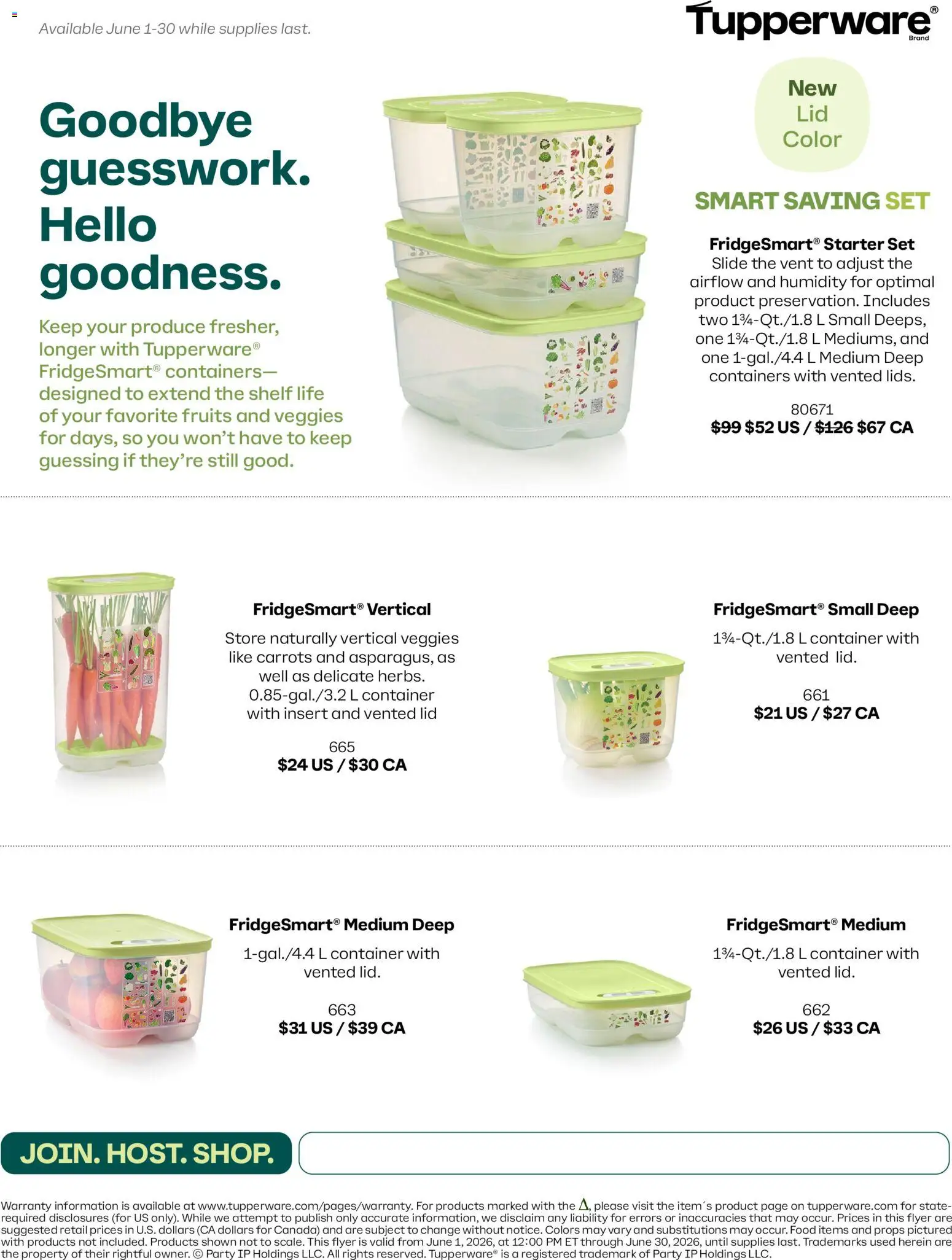 Preview of leaflet Tupperware weekly flyer from shop Tupperware is valid from Jun 01, 2026