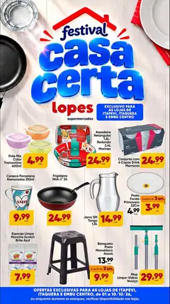 Pré-Visualização do folheto "Lopes Supermercados ofertas Casa Certa" da loja Lopes Supermercados válido a partir de 01/10/2026